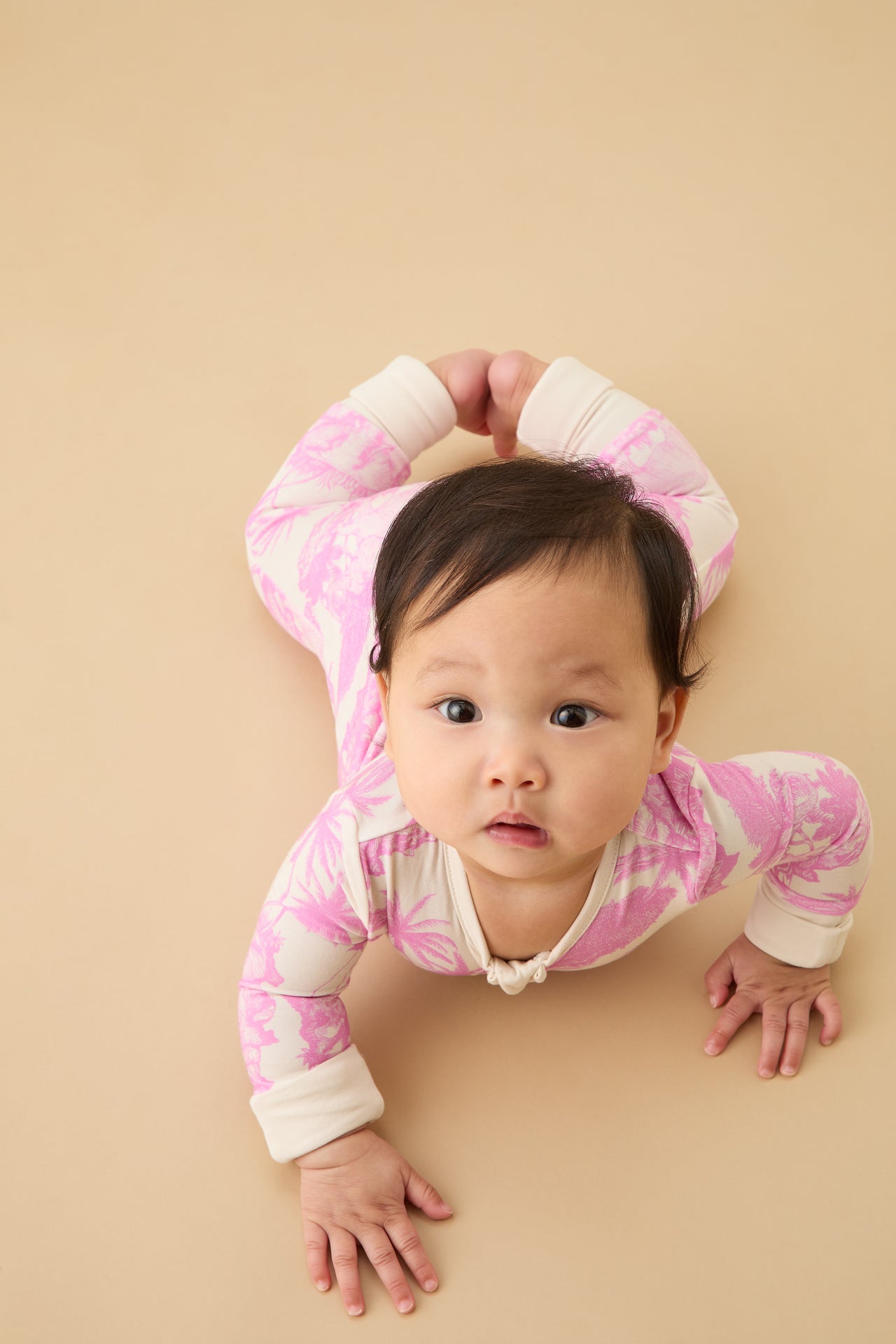 MORI x D&D Clever Zip Sleepsuit Loxodonta Pink