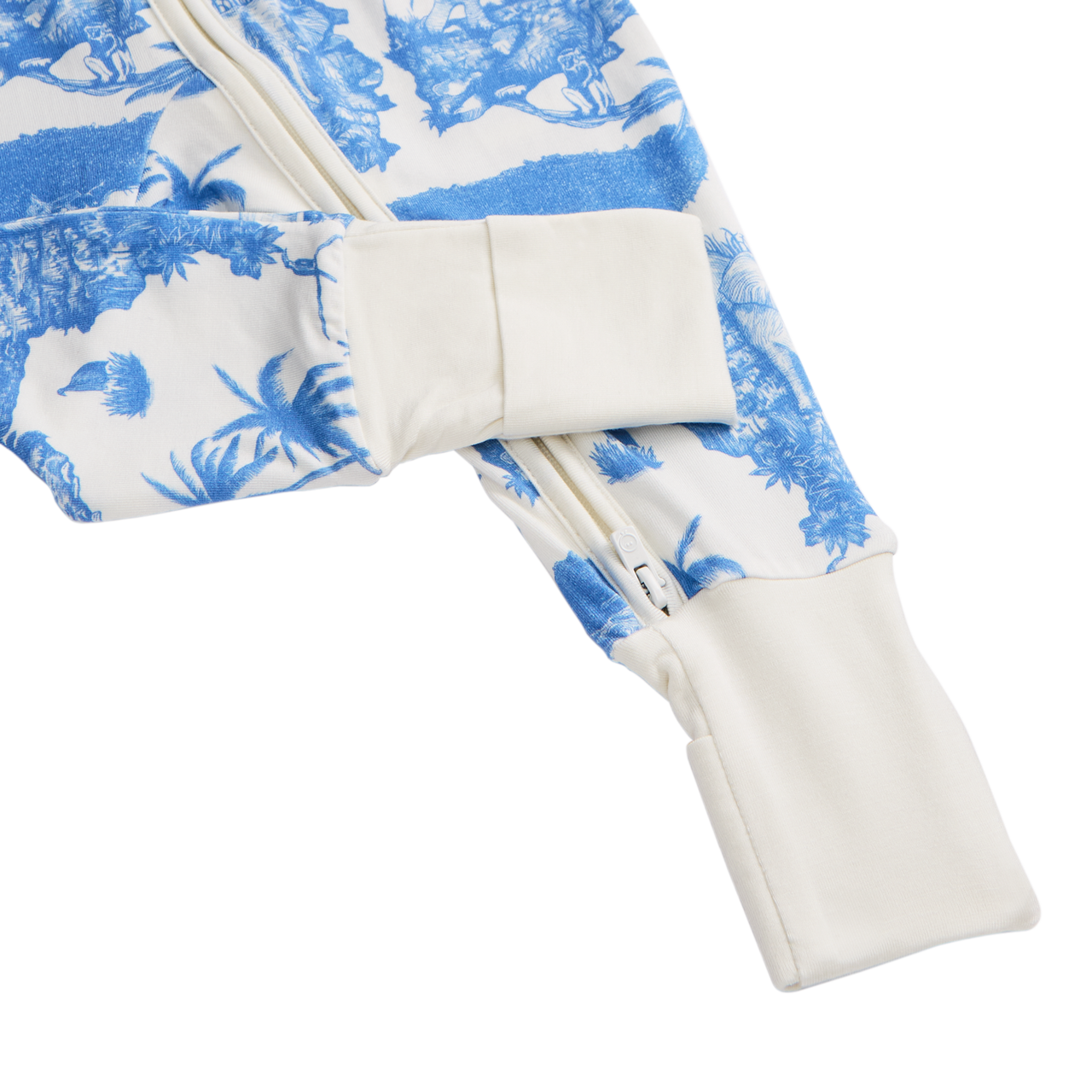 MORI x D&D Clever Zip Sleepsuit Loxodonta Blue