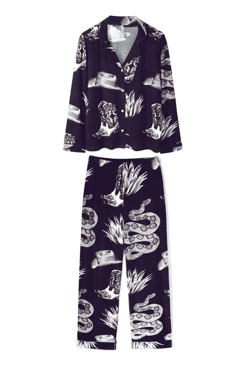 Lyocell Jersey Long Pyjama Set Wild Icons