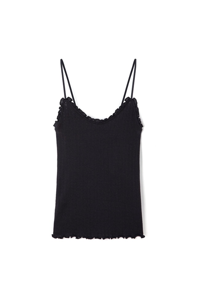 Soft V Tank Top Black