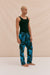 Men’s Pyjama Trousers Night Bloom Print Black/Blue