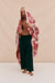 The Most Fancy Italian Wool Blanket Cactus Flower Print Red/Pink/Cream