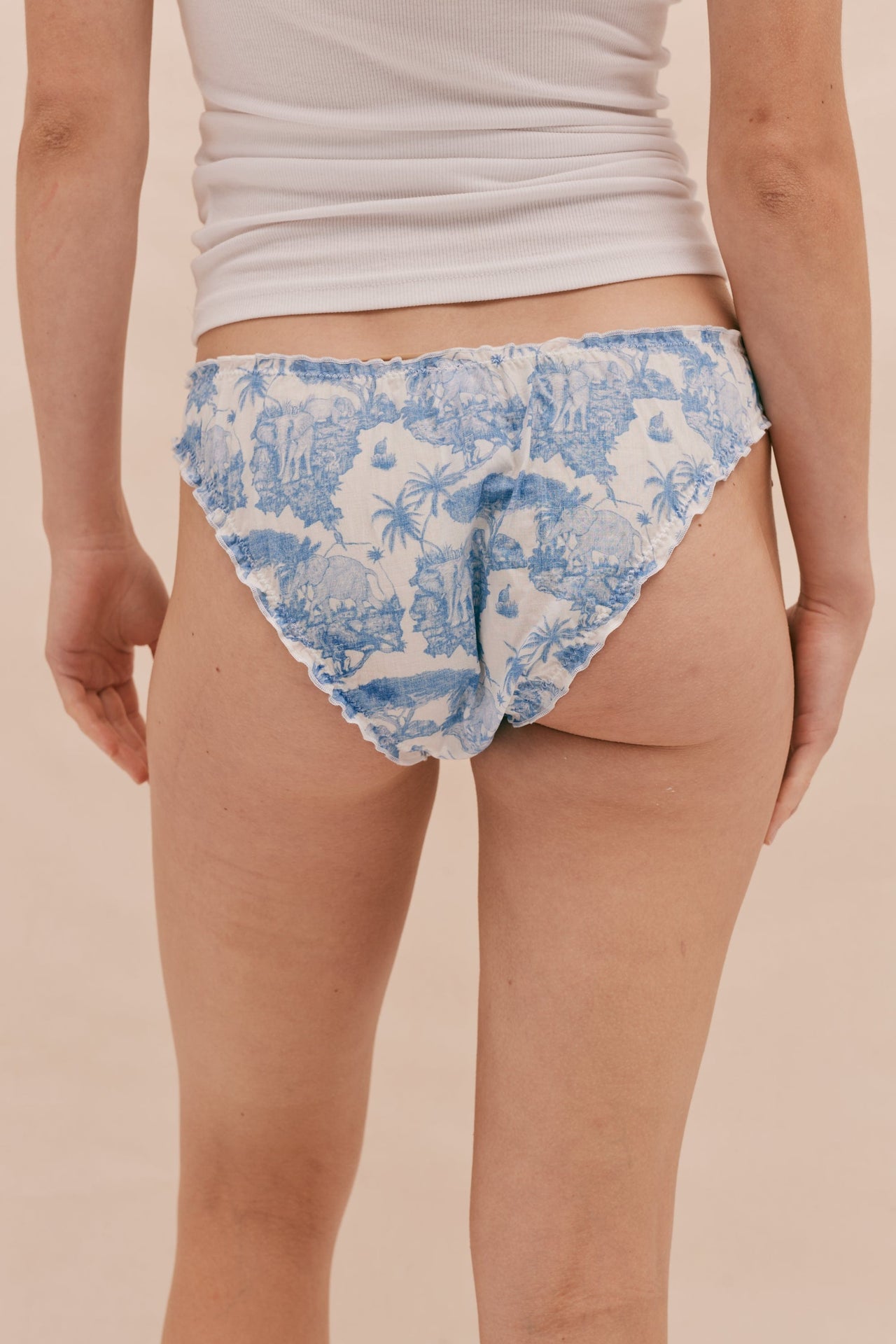 Knickers Loxodonta Print Blue