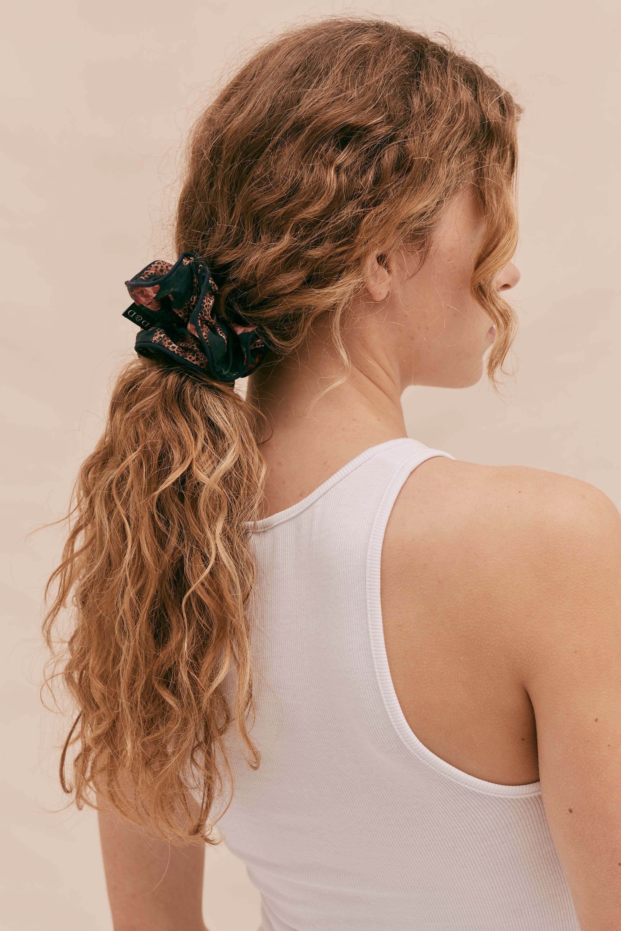 Cotton Scrunchie Soleia Leopard Print