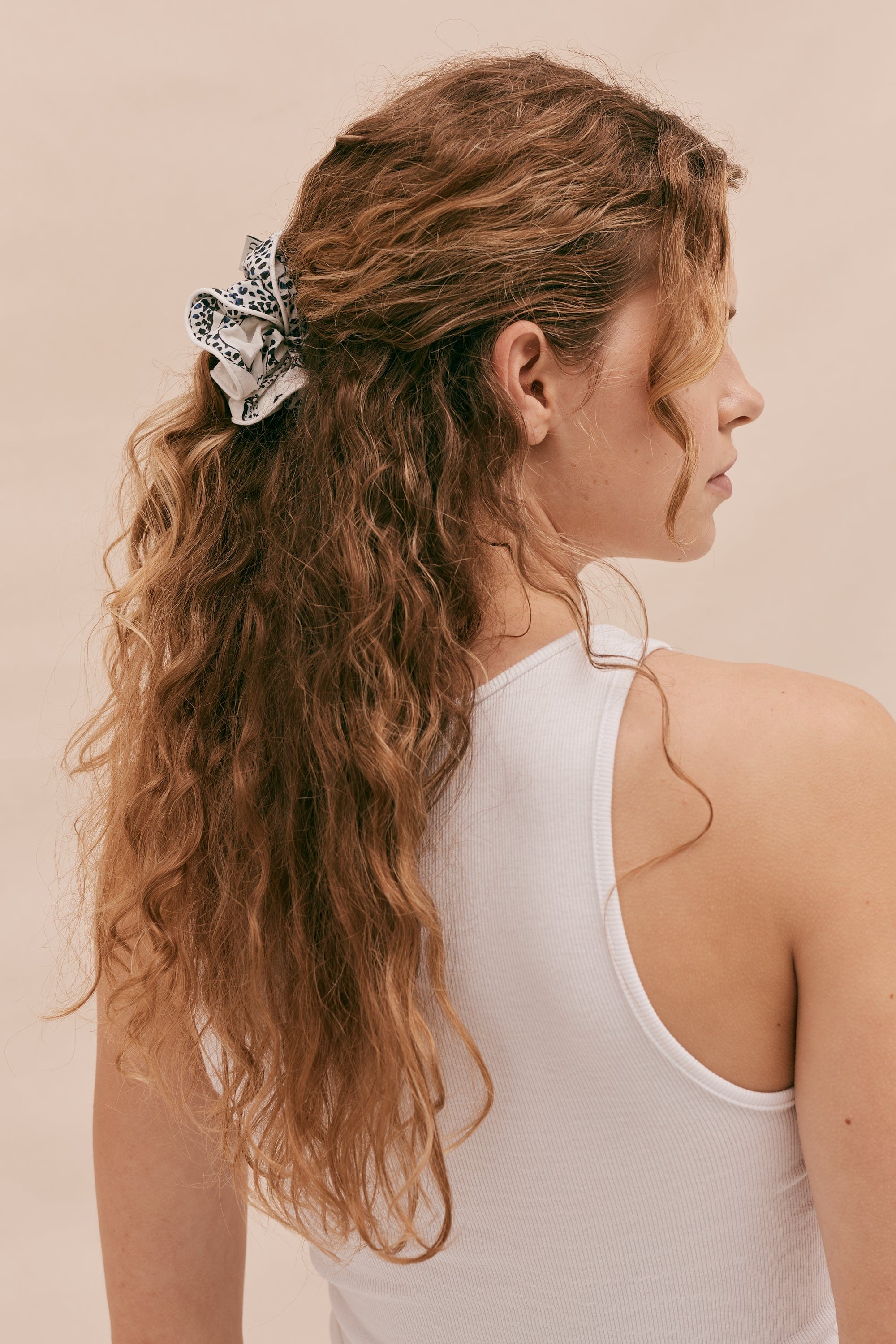 Cotton Scrunchie Jag Print