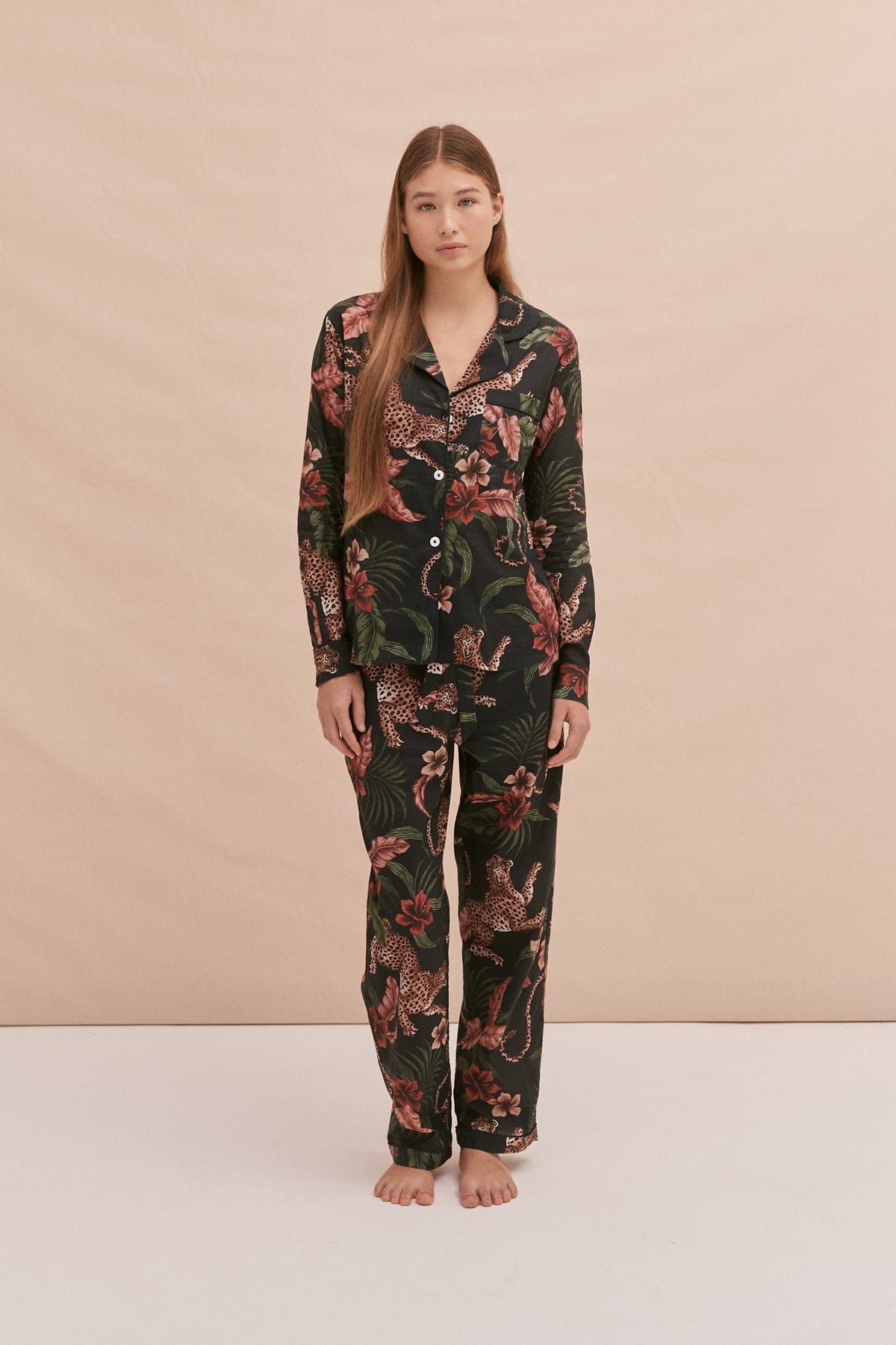 Long Pyjama Set Soleia Leopard Print