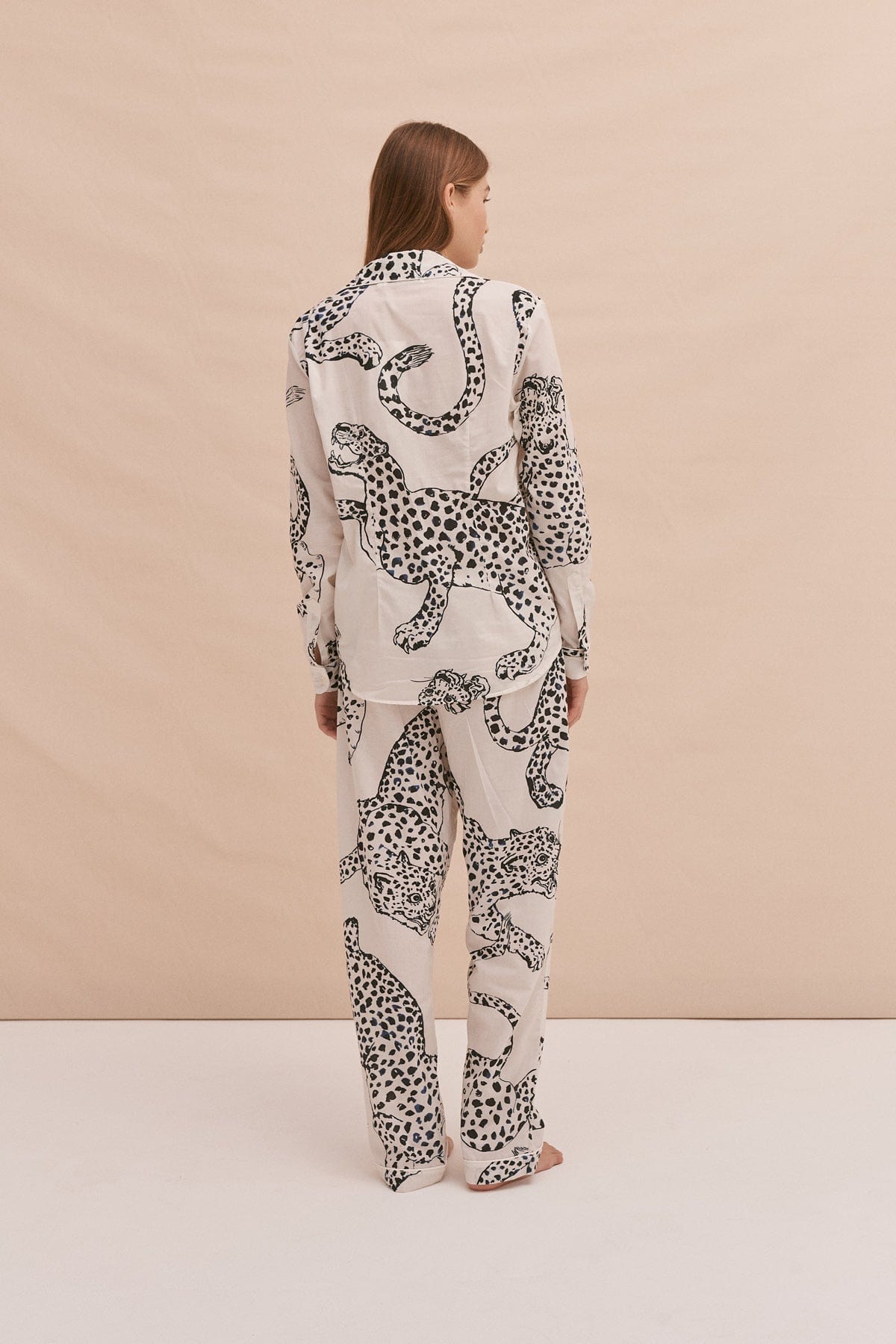 Long Pyjama Set The Jag Print Cream