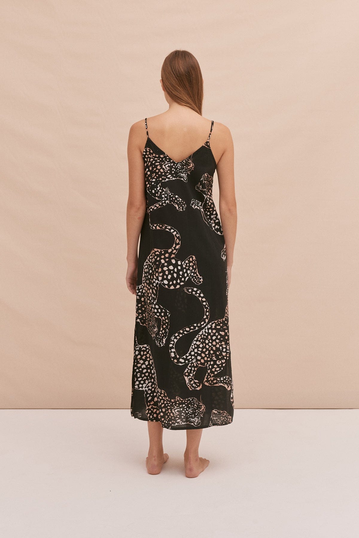 Slip Nightie The Jag Print Navy