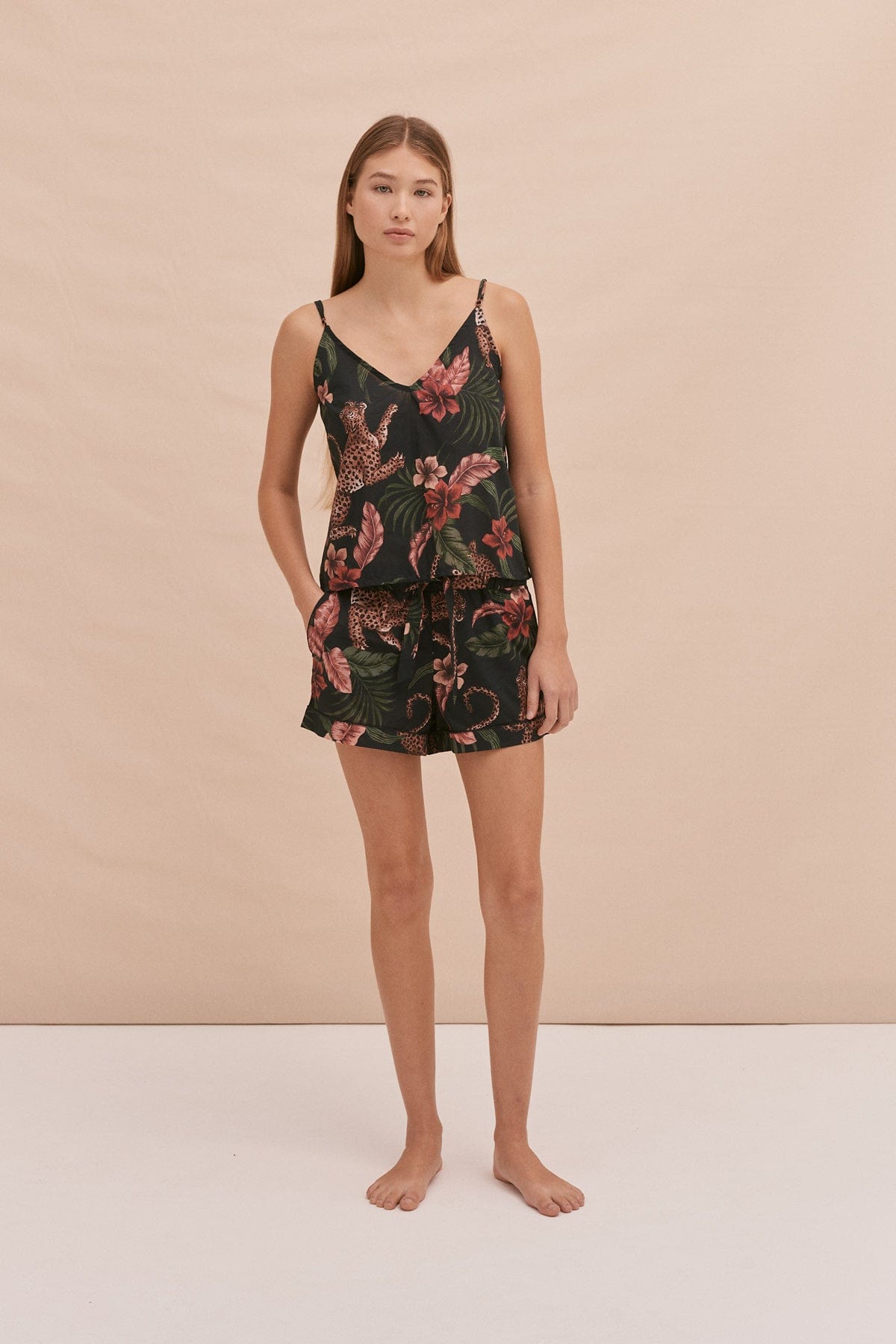 Cami Top Shorts Set Soleia Print