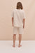 Men’s Embroidered Pyjama Shorts Oxford Stripe Ochre