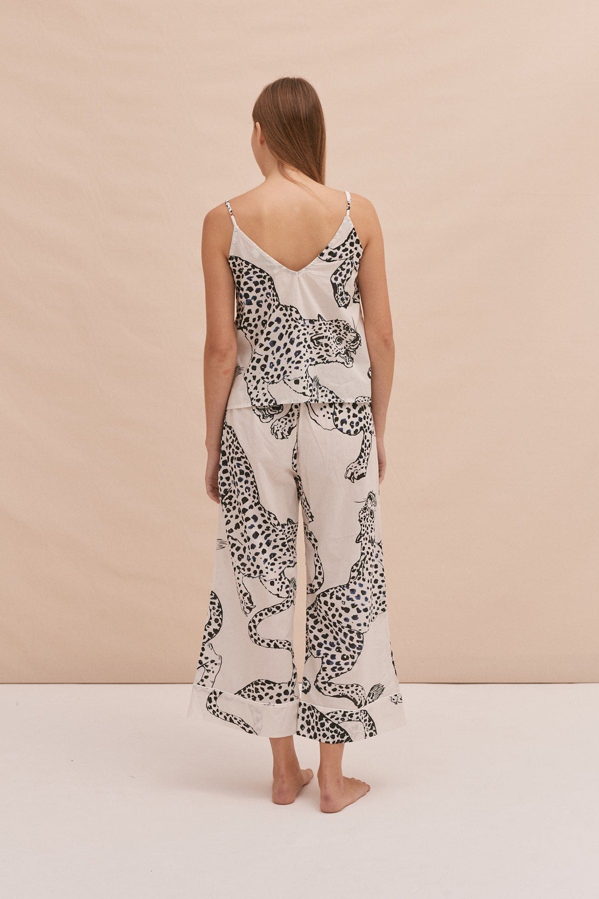 Cami & Wide Leg Set The Jag Print Cream