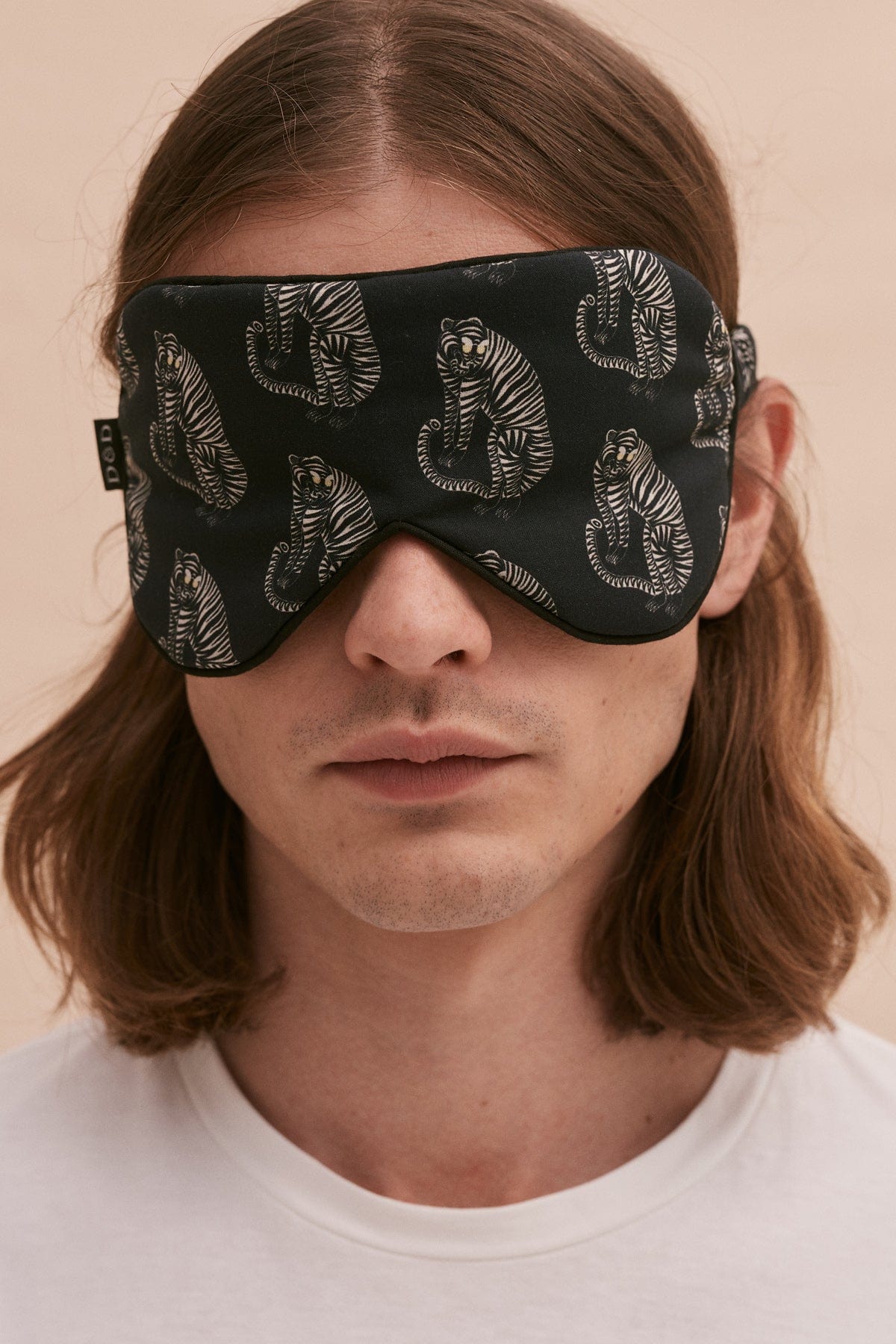 Eye Mask Tiger Print Black Cream