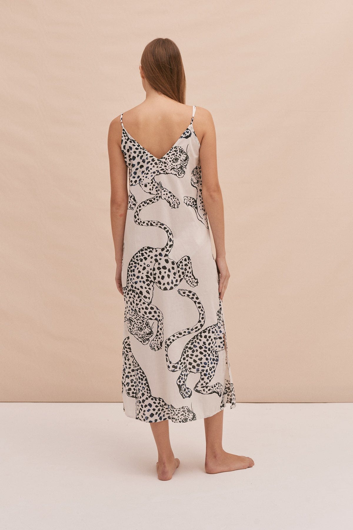 Slip Nightie The Jag Print Cream