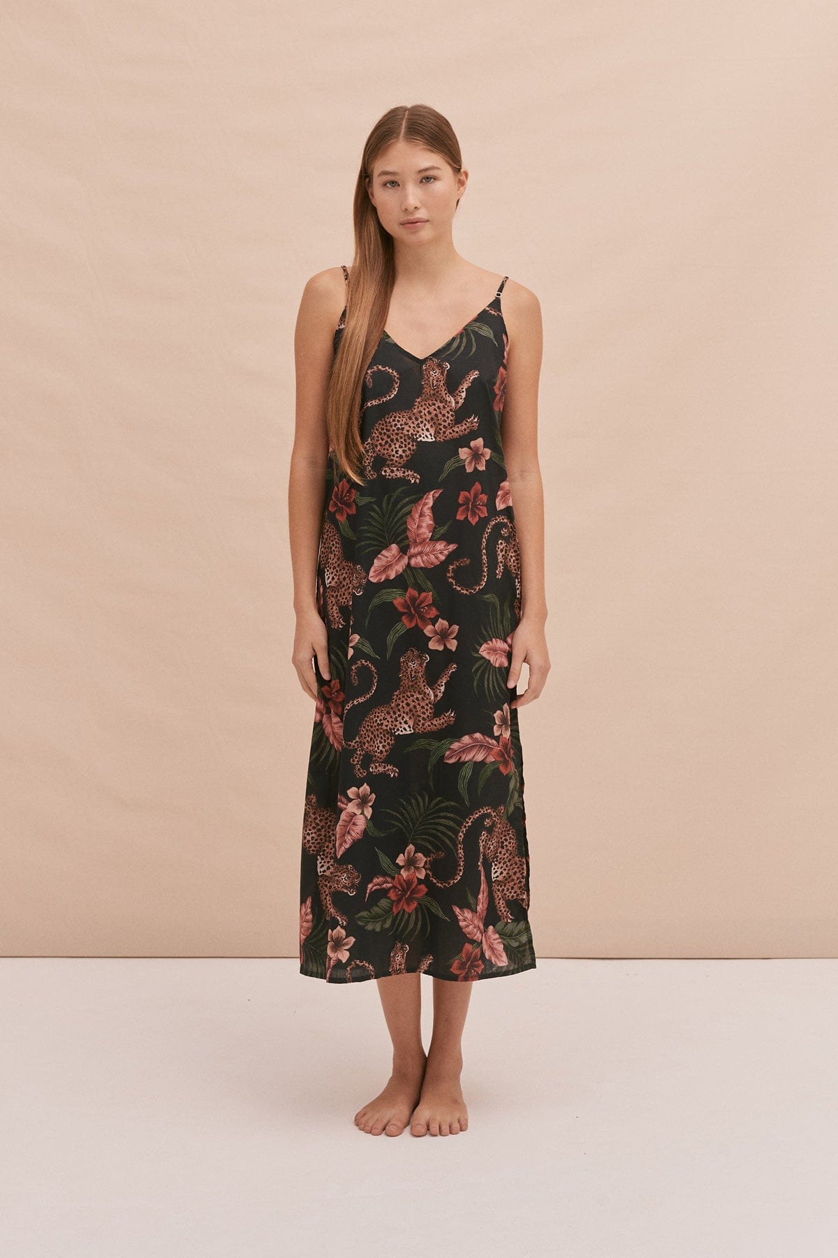 Slip Nightie Soleia Leopard Print