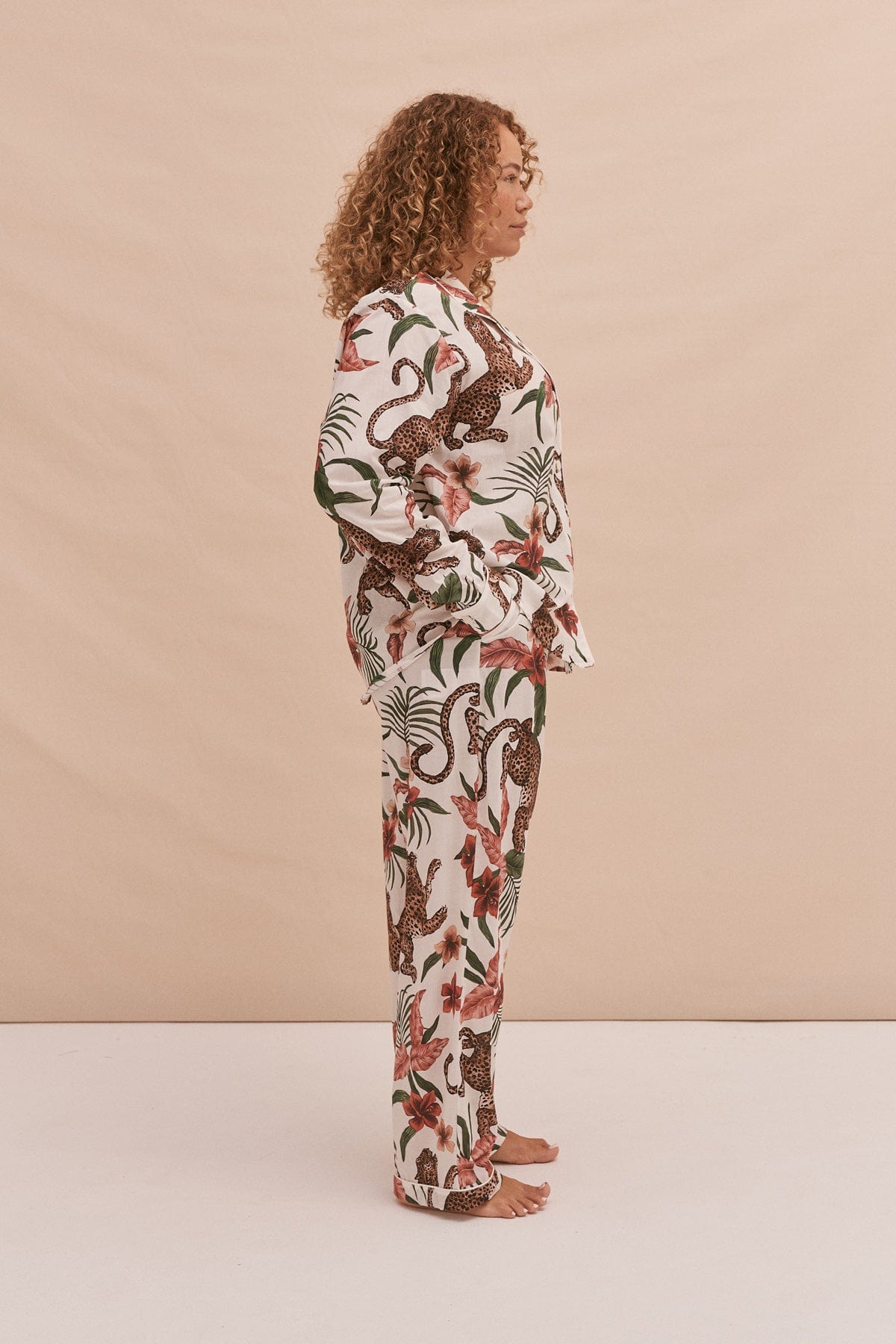 Long Pyjama Set Soleia Print Cream