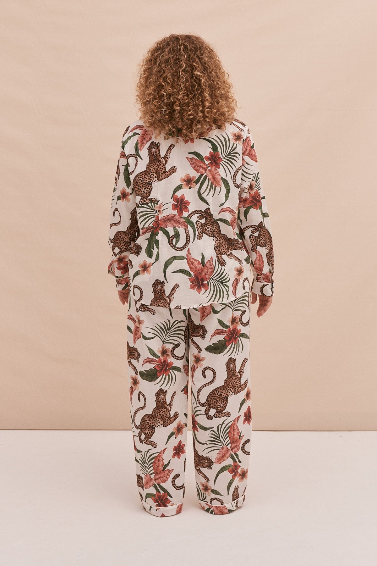 Long Pyjama Set Soleia Print Cream