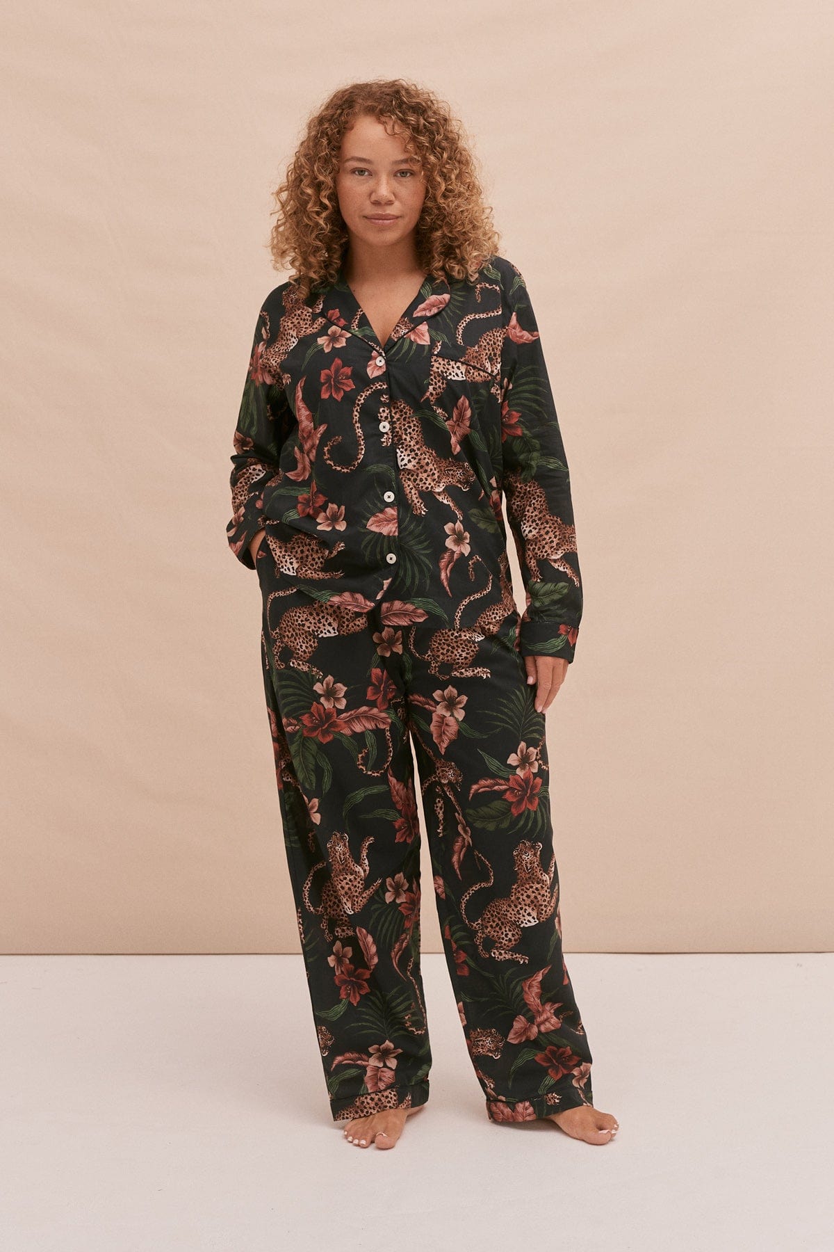 Long Pyjama Set Soleia Leopard Print Multi