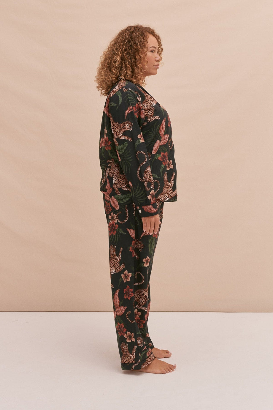 Long Pyjama Set Soleia Leopard Print Multi – Desmond & Dempsey