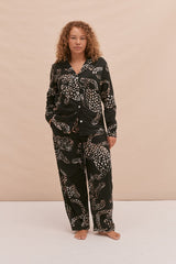 Long Pyjama Set The Jag Print Navy