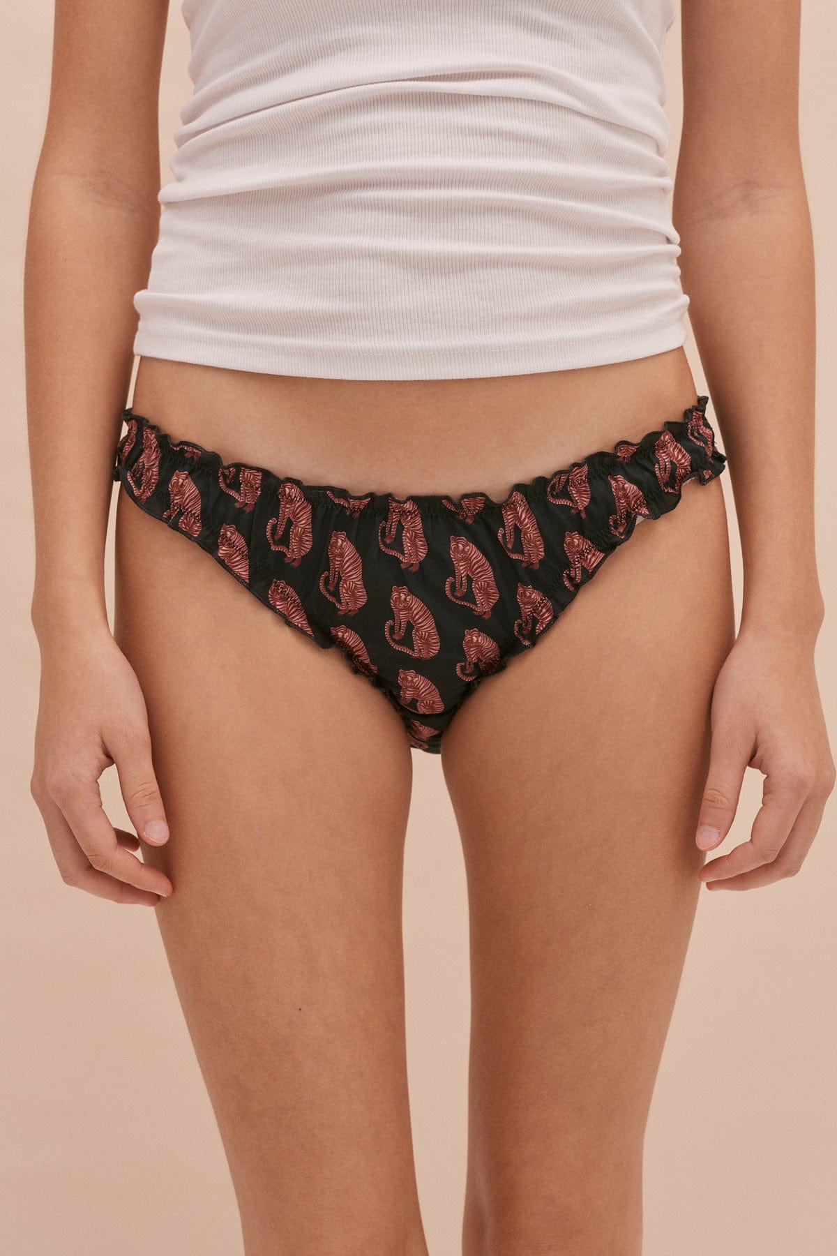 Knickers Sansindo Tiger Print Navy Pink