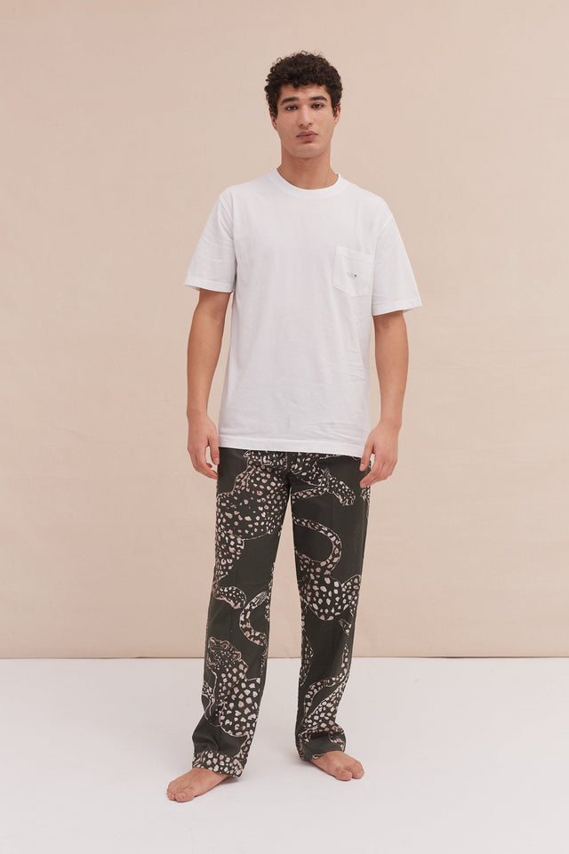 Men’s Pyjama Trousers The Jag Print Green
