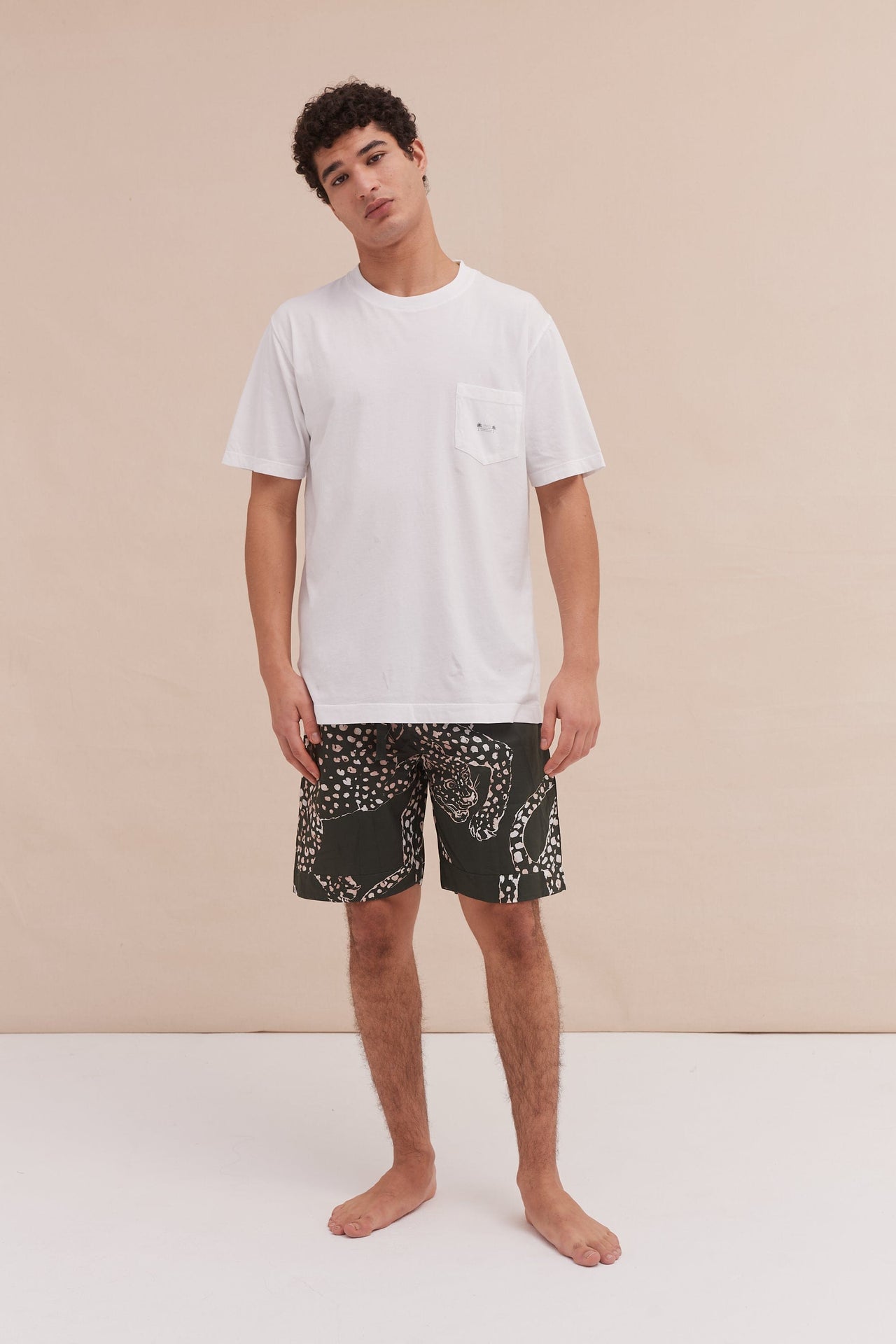 Men’s Pyjama Shorts The Jag Print Green