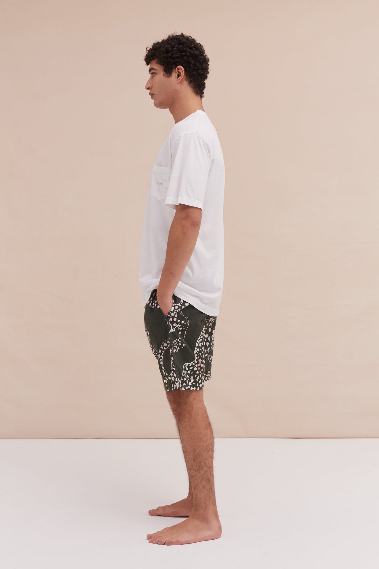 Men’s Pyjama Shorts The Jag Print Green