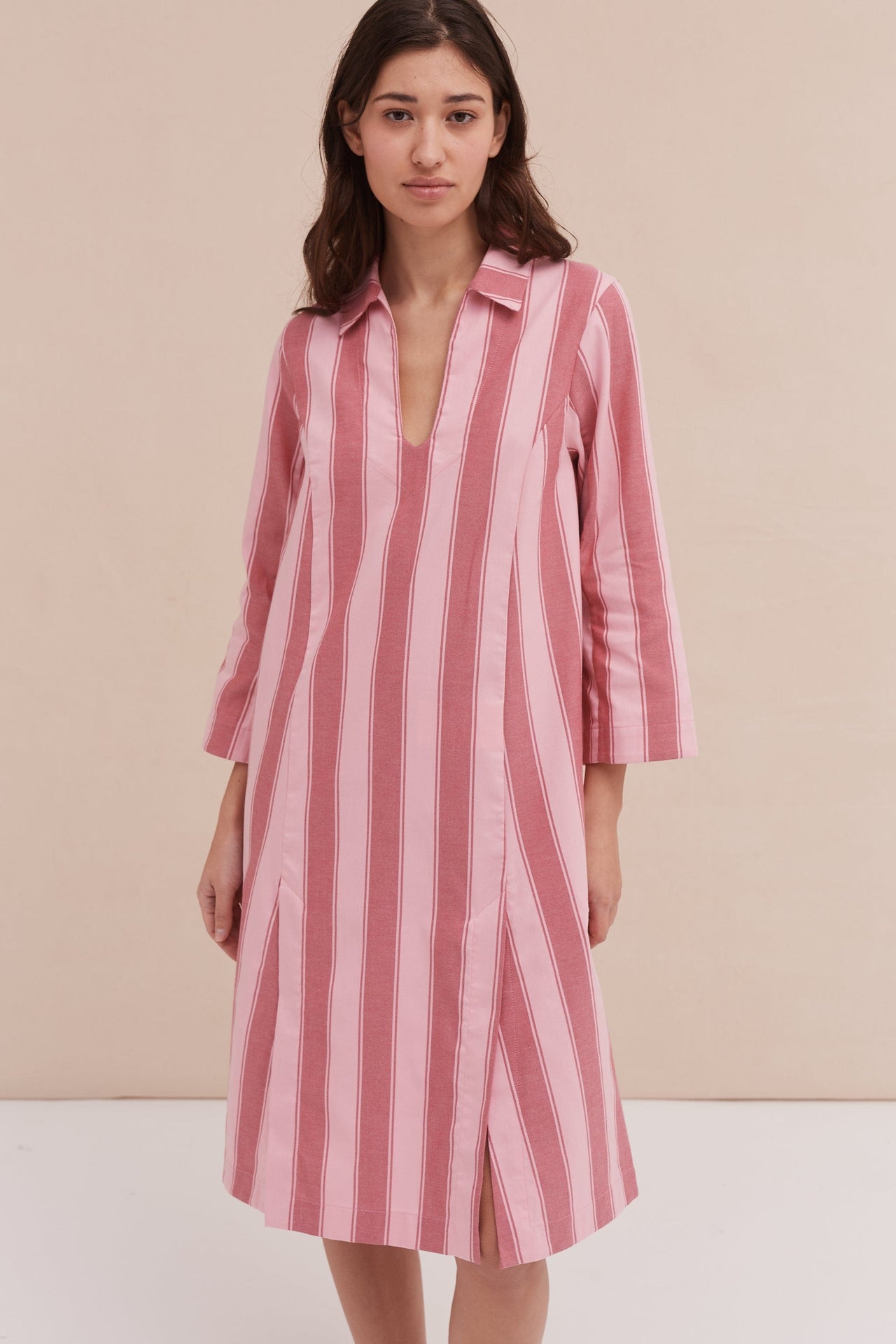 Kaftan Feluka Stripe Pink/Red Woven