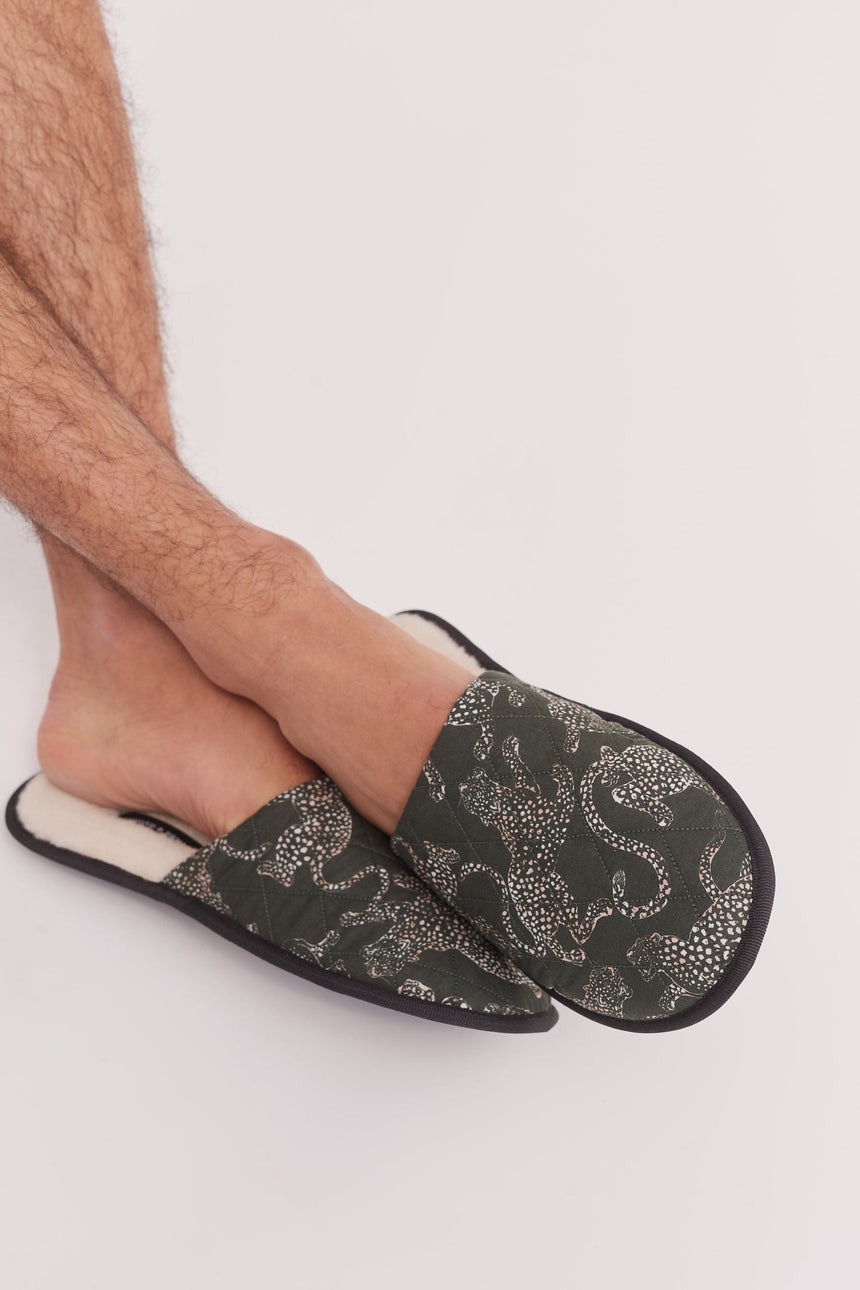 Men's Slippers The Jag Print Green