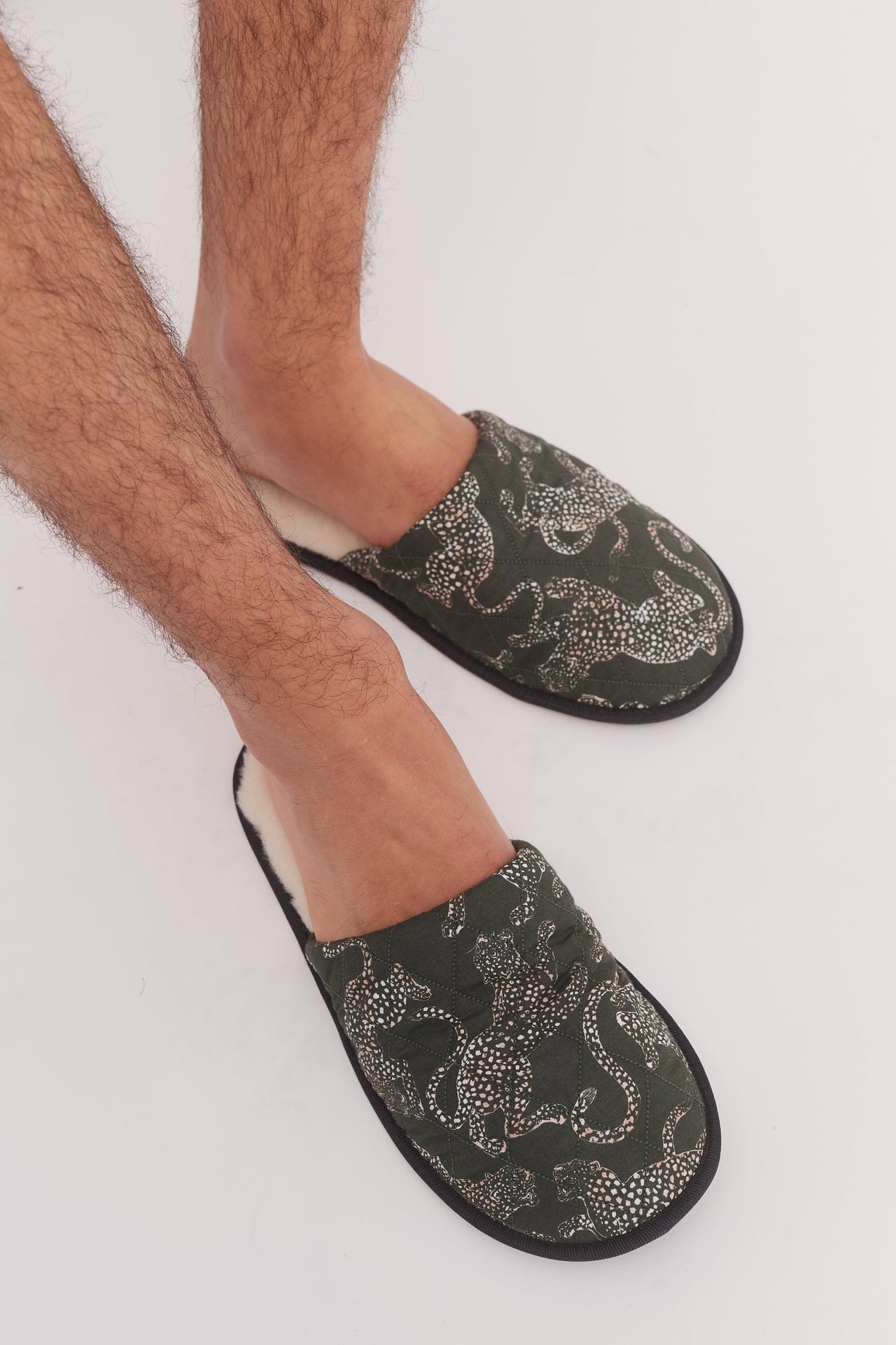 Men’s Slipper Jag Print Green