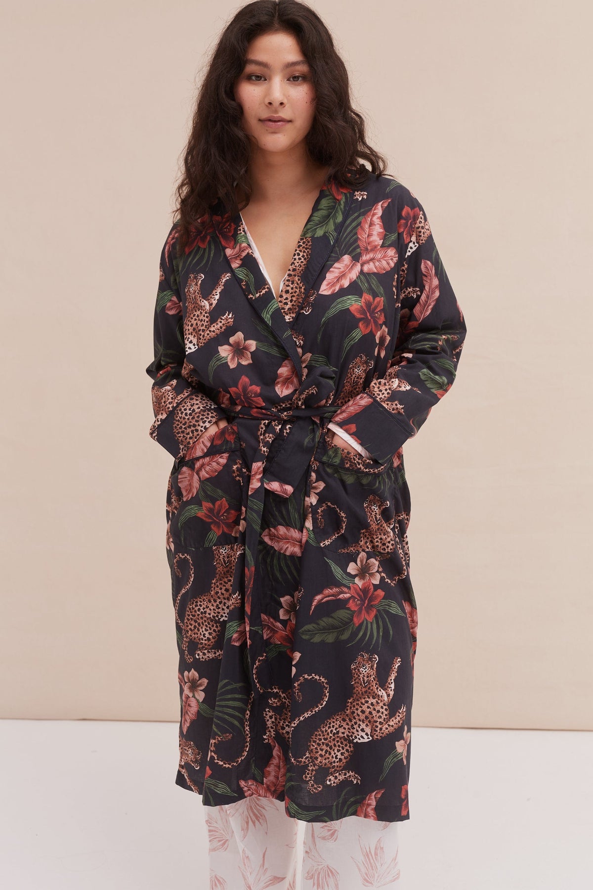 Robe Soleia Print WWROBESOLEINAVY-2