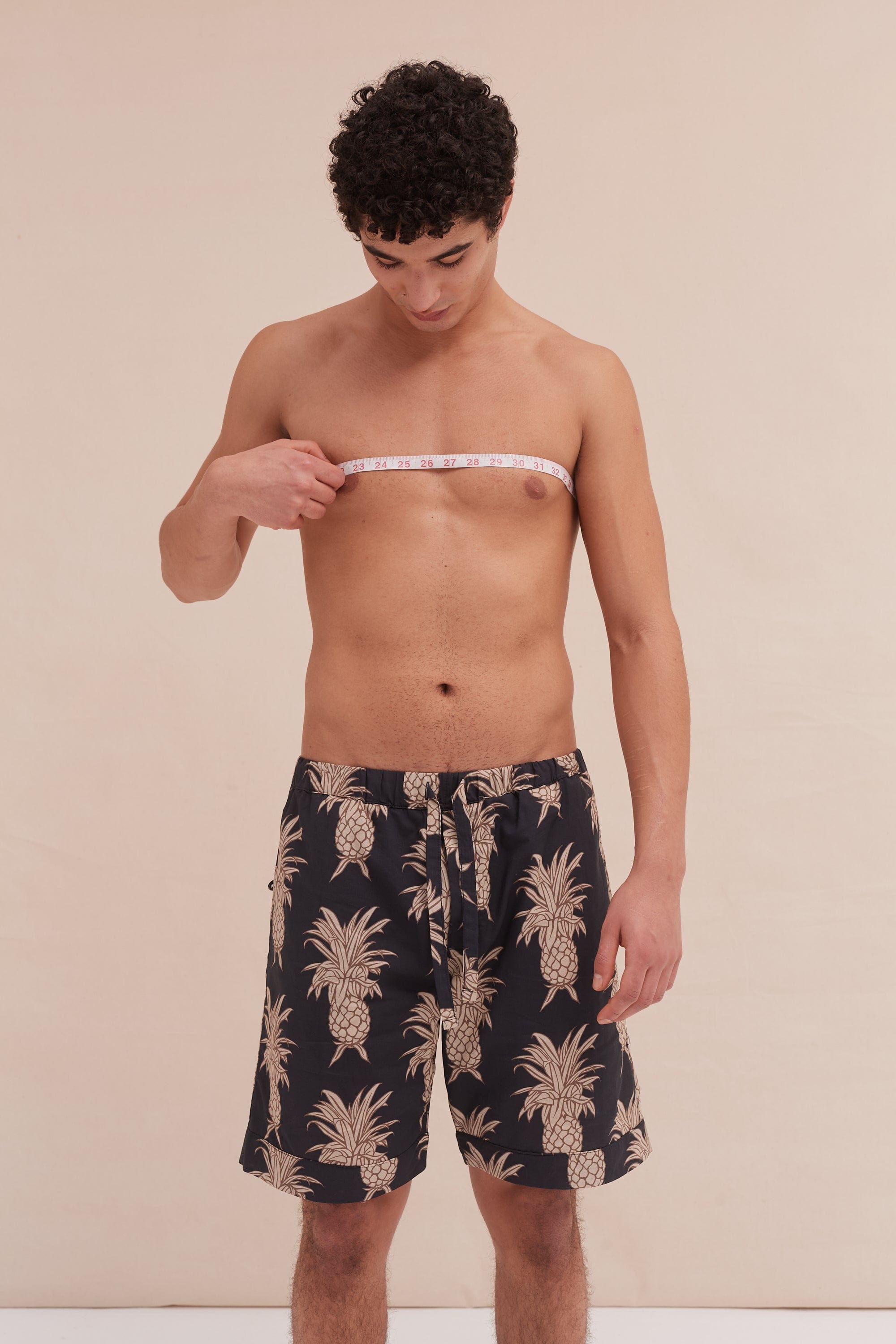 パンツ TALKING PRINT SHORTS S Men's Pyjama Shorts Sansindo Tiger Print Black/Cream – Desmond