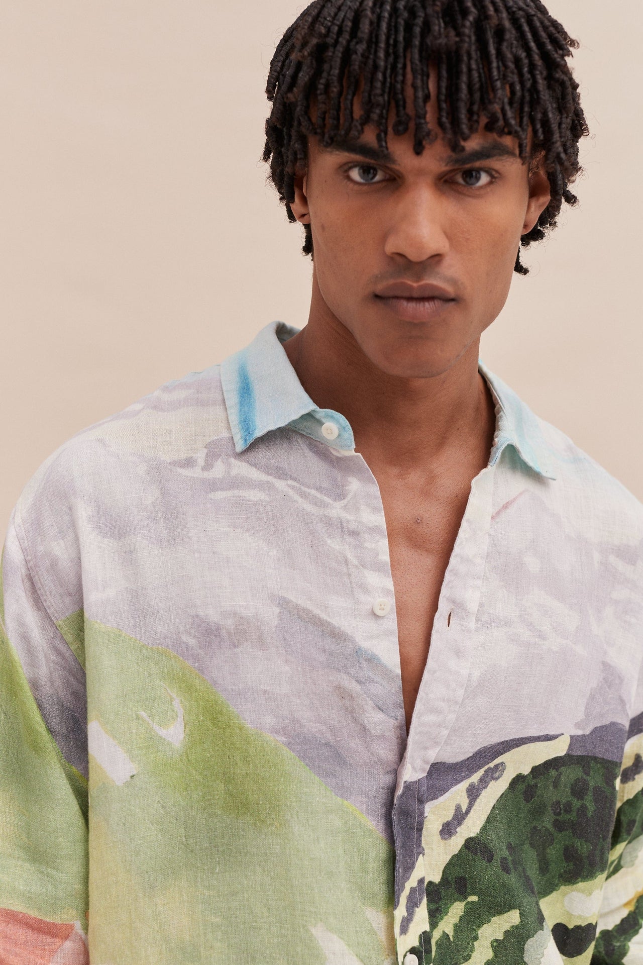 Unisex Lounge Shirt Hutte Print