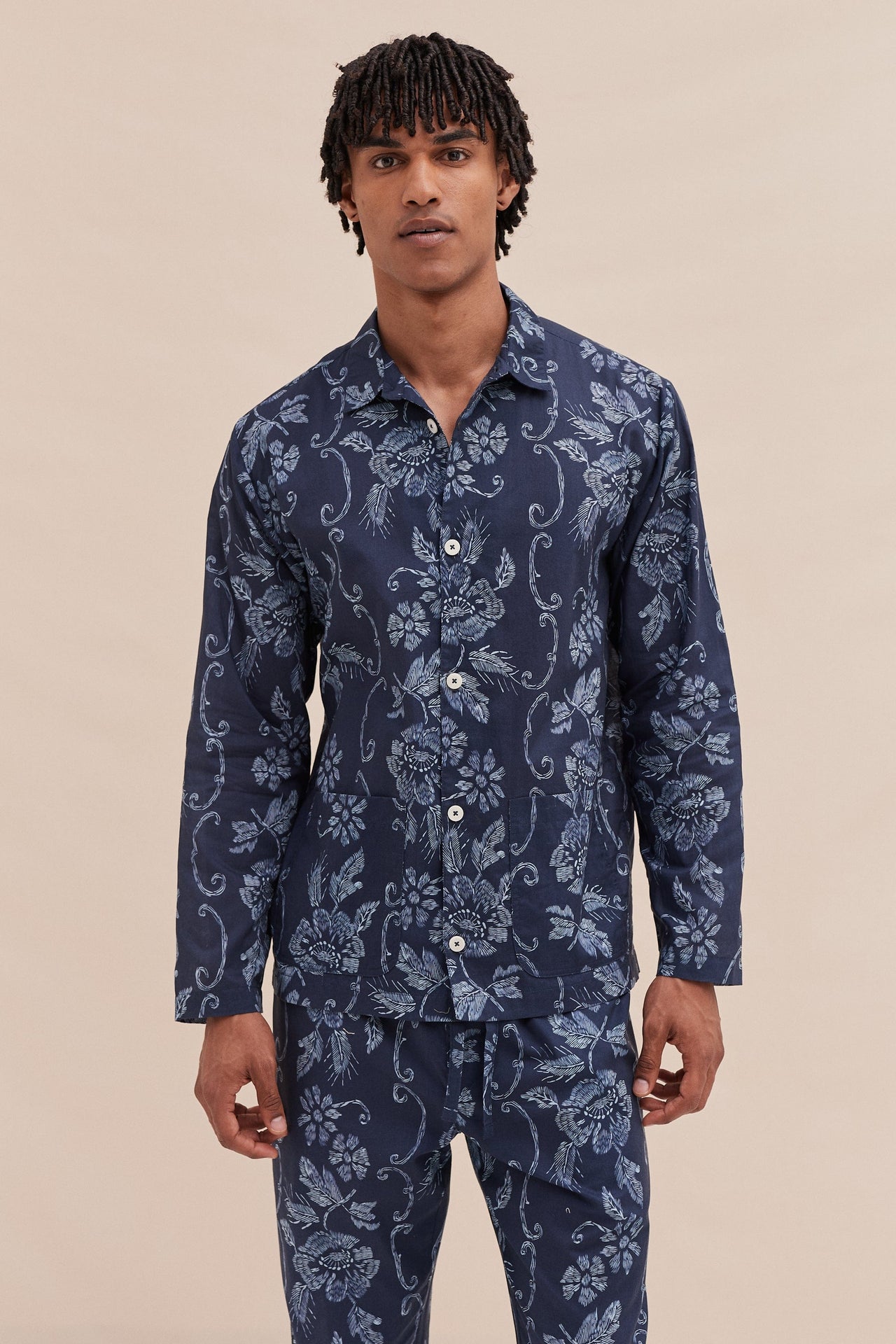 Mens Pocket Set Dorothea Print Navy