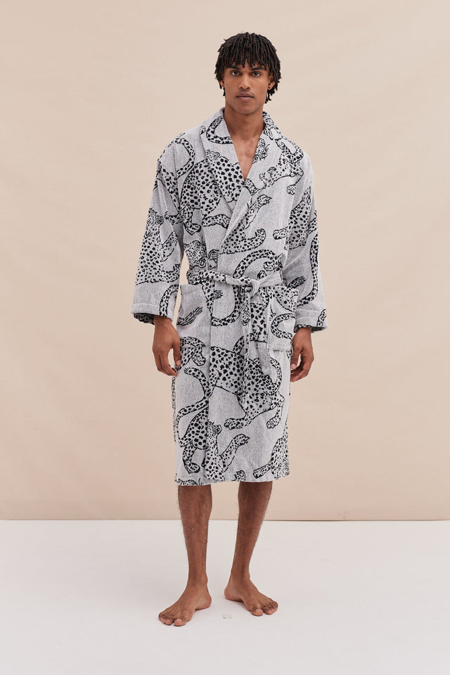 mens designer dressing gown Mens Dressing Gown Quilted | Full Length Silk Cotton