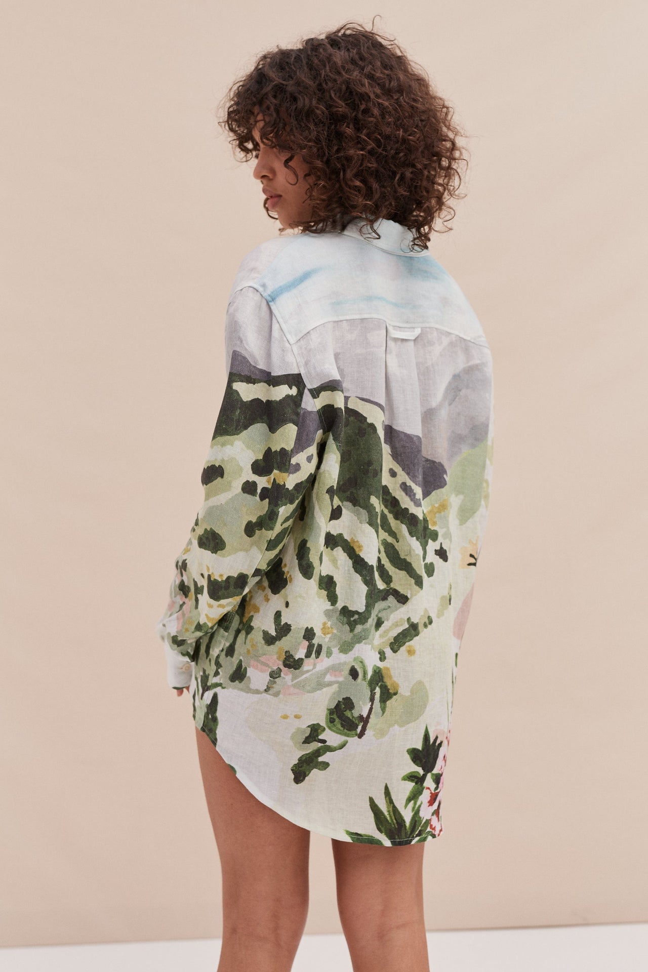 Unisex Lounge Shirt Hutte Print