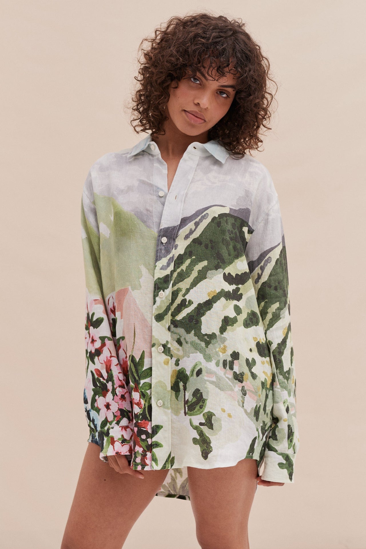 Unisex Lounge Shirt Hutte Print