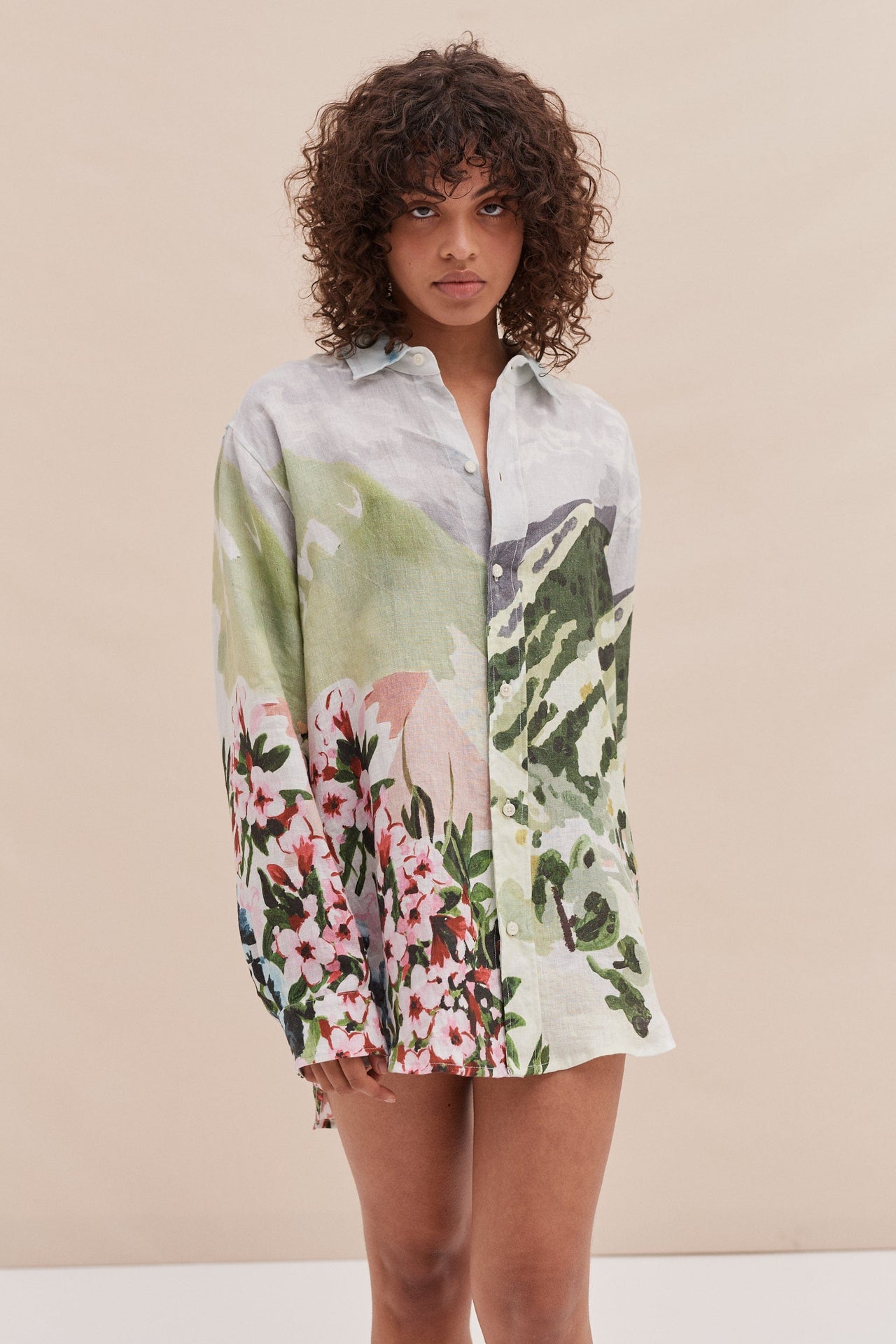 Unisex Lounge Shirt Hutte Print