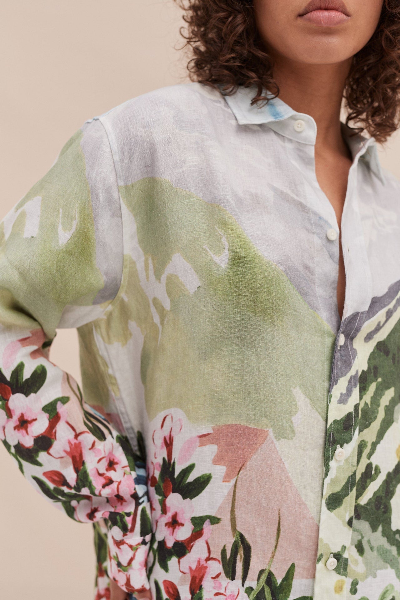 Unisex Lounge Shirt Hutte Print