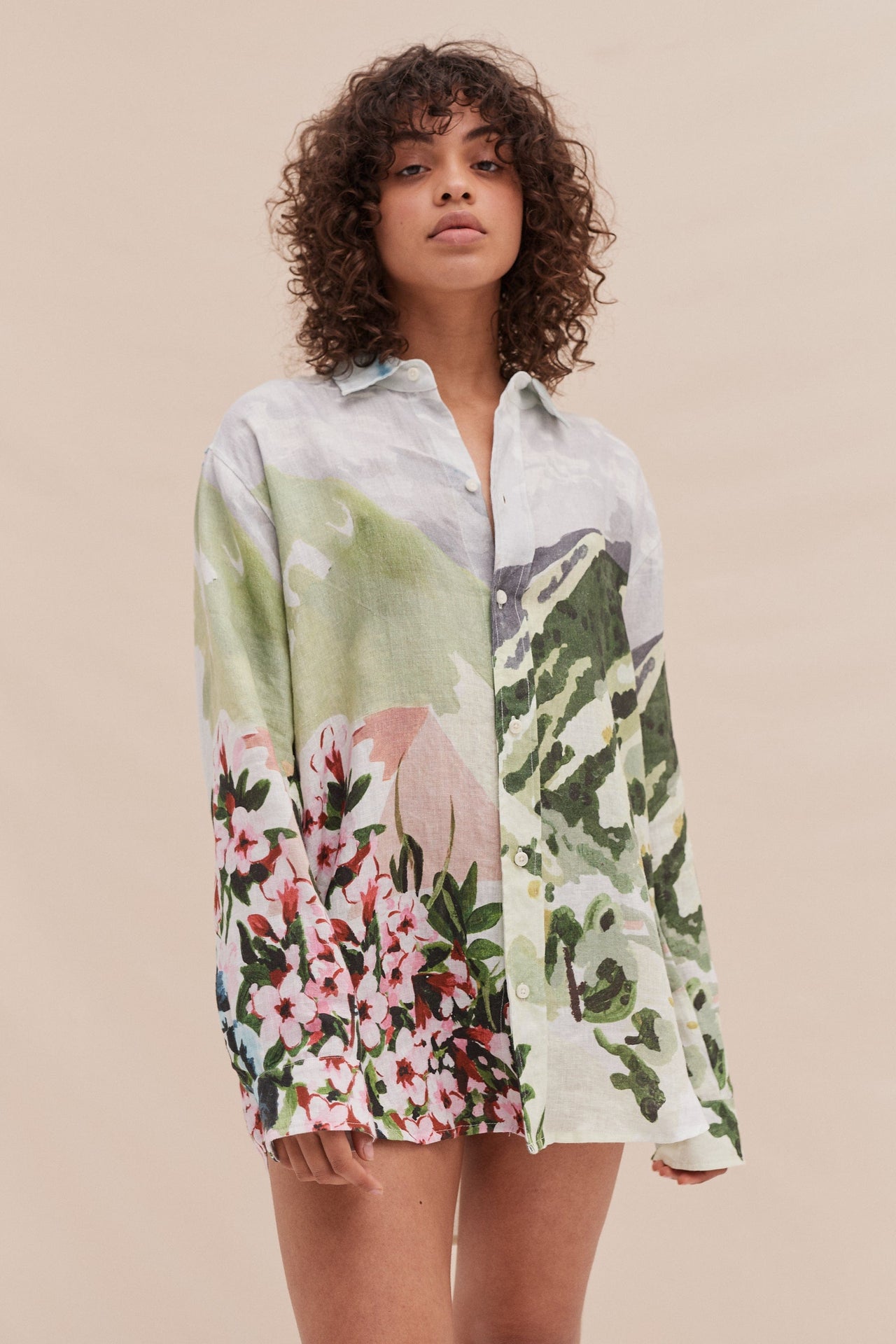 Unisex Lounge Shirt Hutte Print