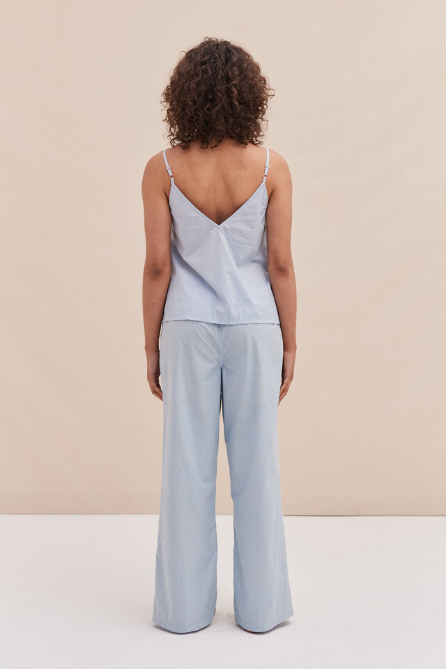 Cami Lounge Set Poplin Light Blue