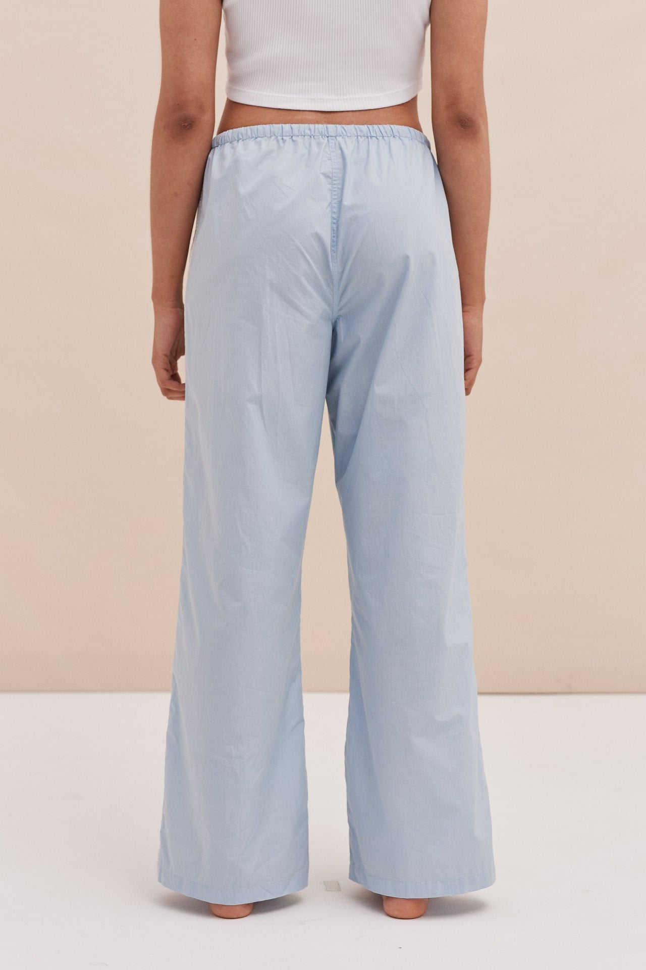 Lounge Trouser Poplin Light Blue