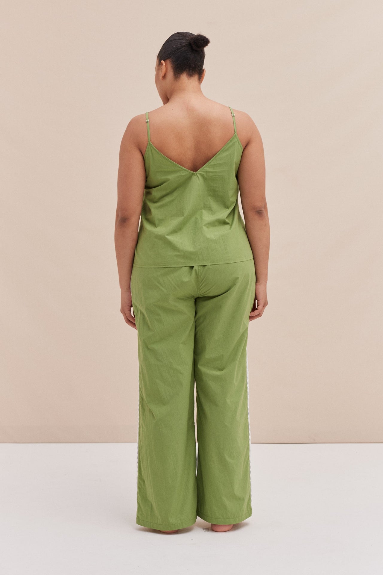 Cami Lounge Set Poplin Green