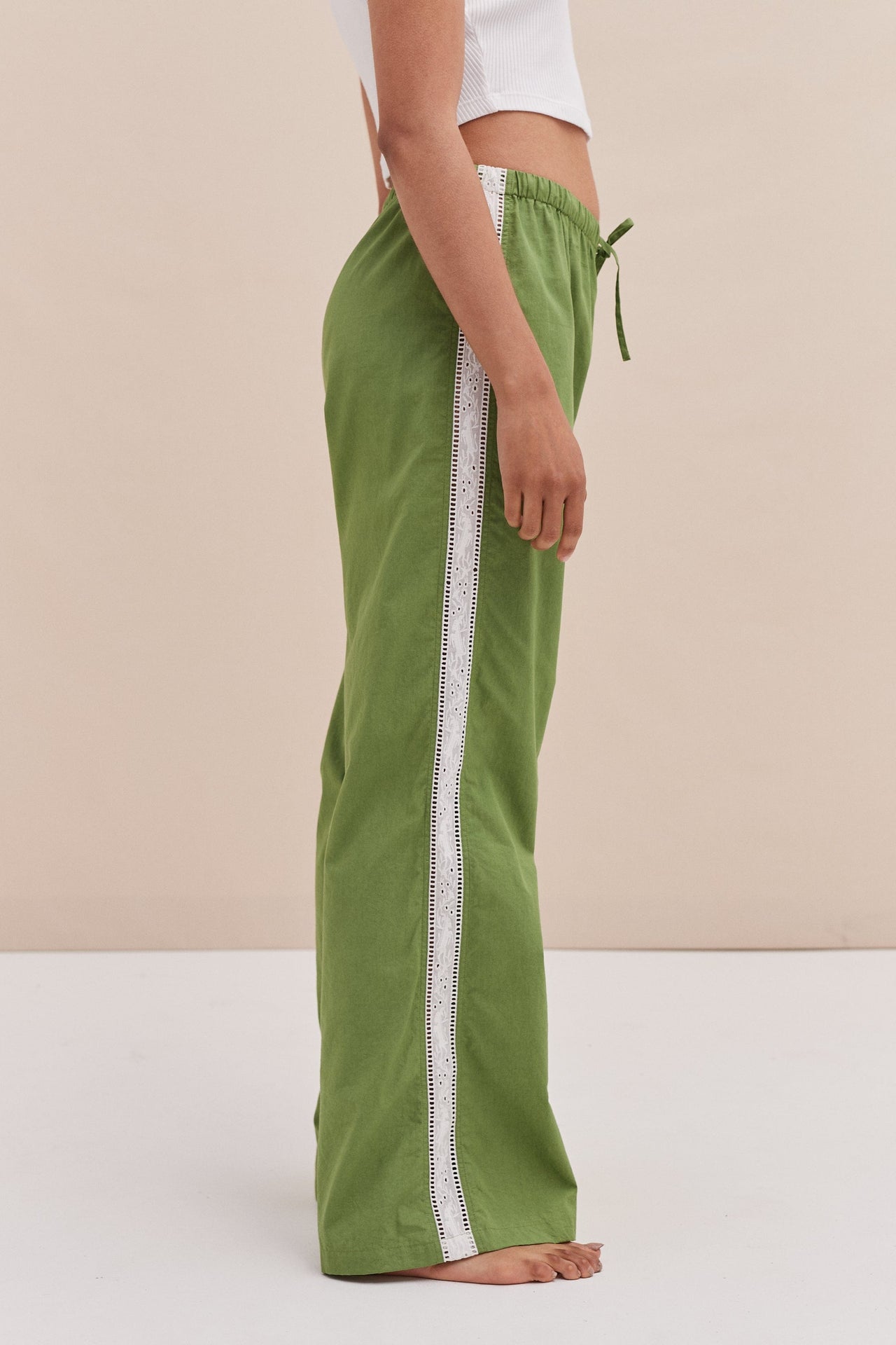 Lounge Trouser Poplin Green