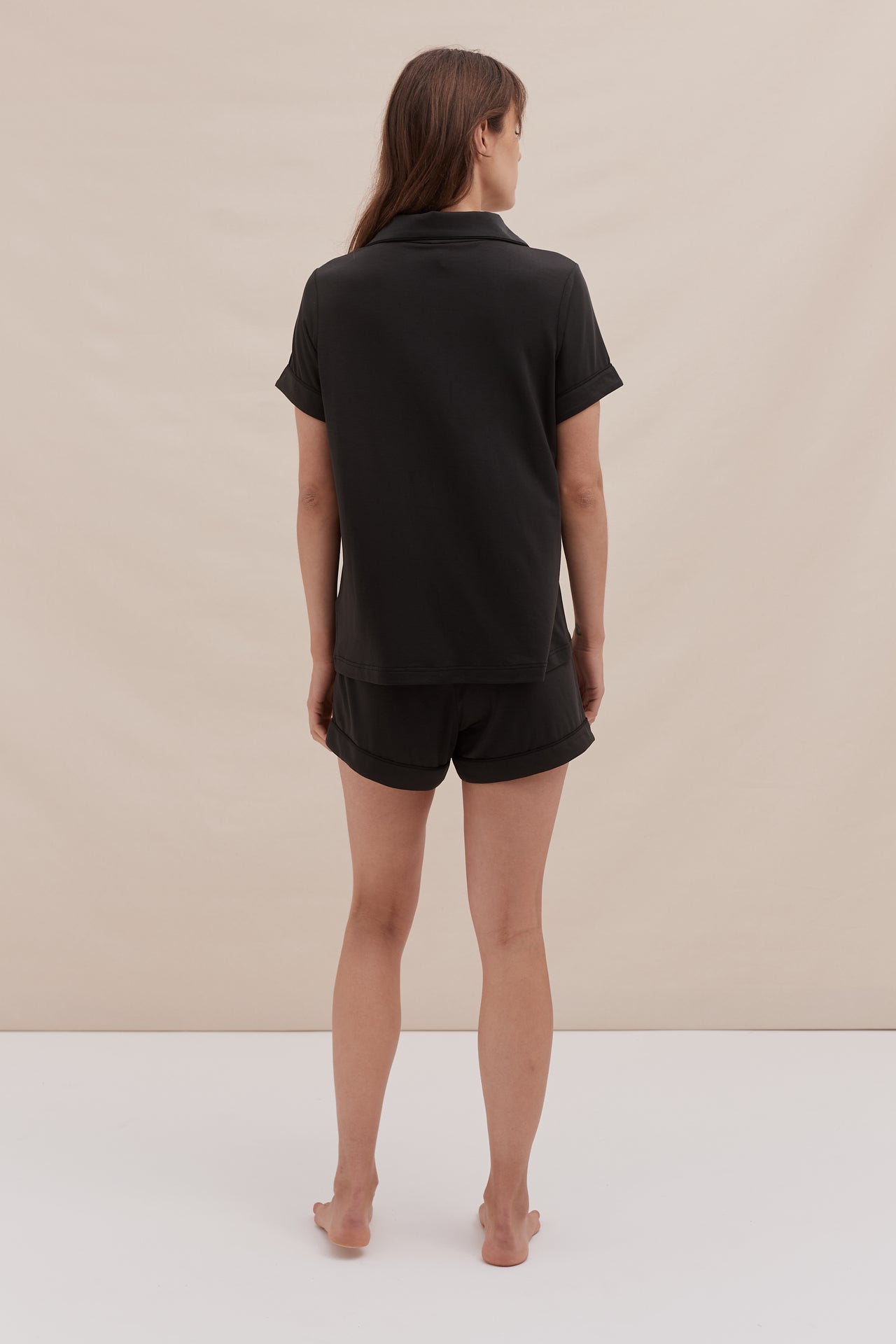 Lyocell Jersey Short Pyjama Set Black