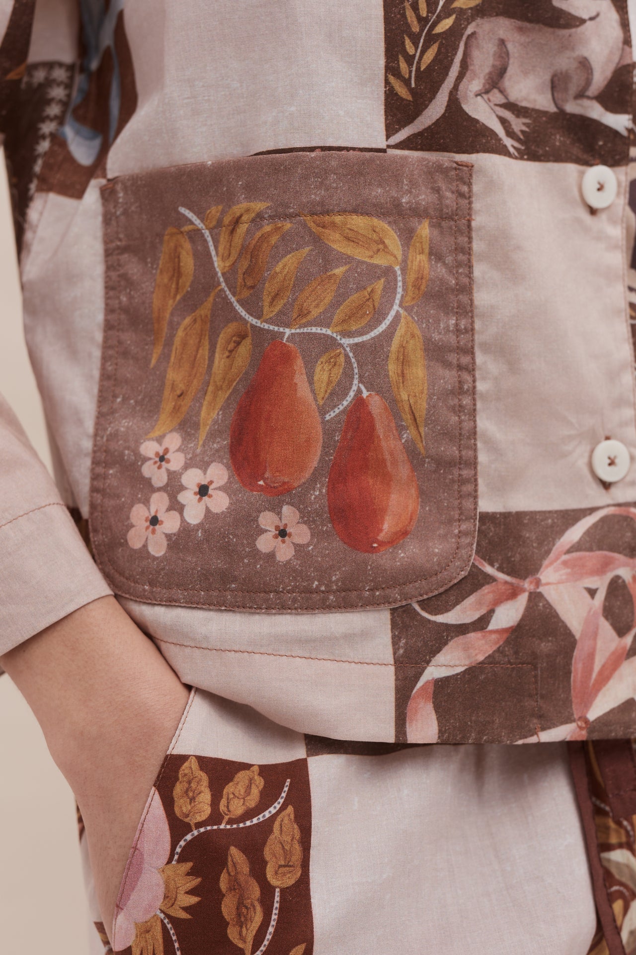 Pocket Set Idle Hands Check Mocha/Pink