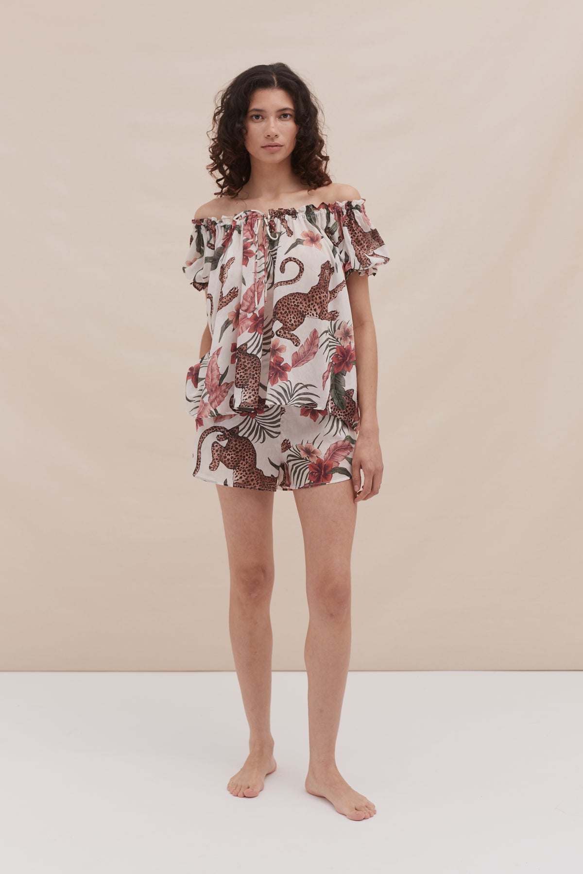 Light & Easy Short Set Soleia Leopard Print