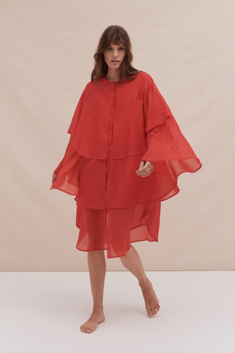 Floataway Dress Red