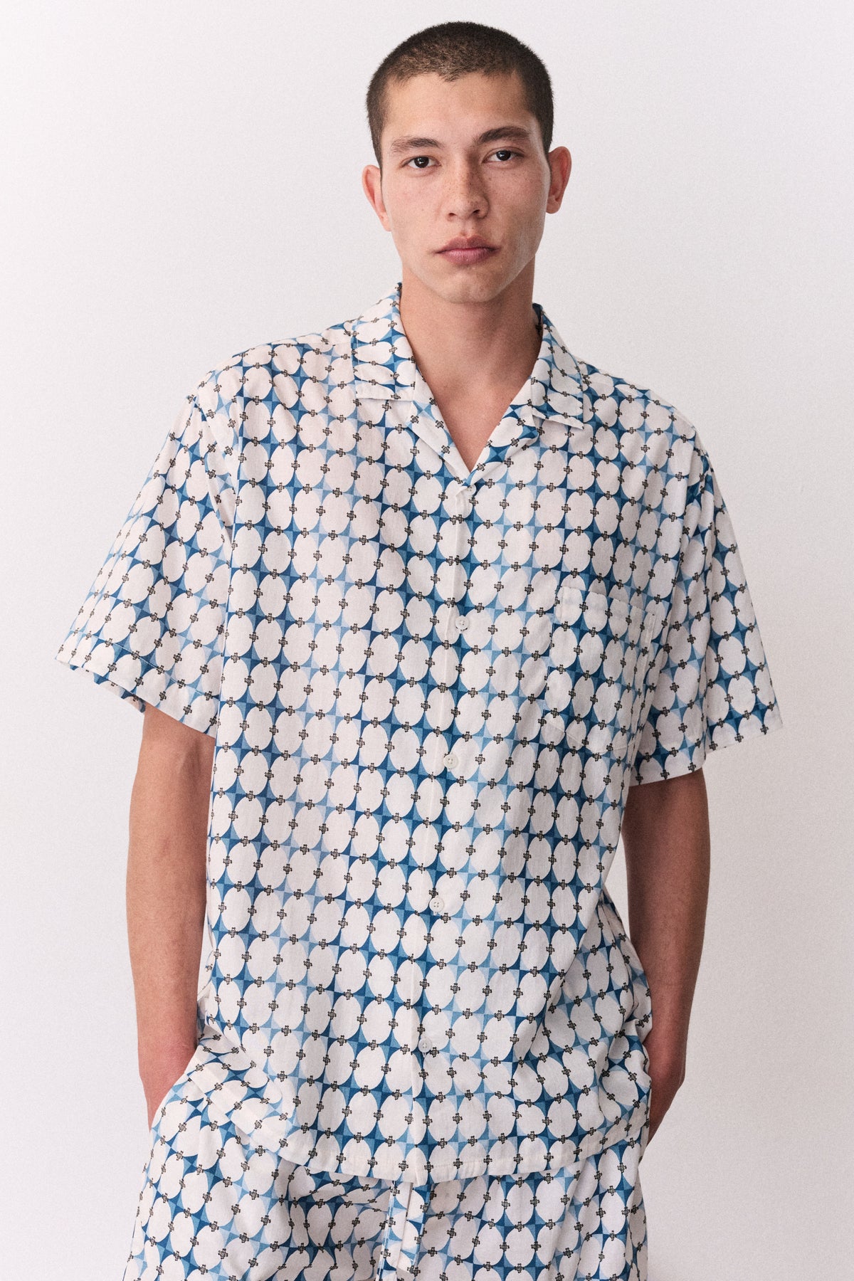 Mens Cuban Set The Geo Blue