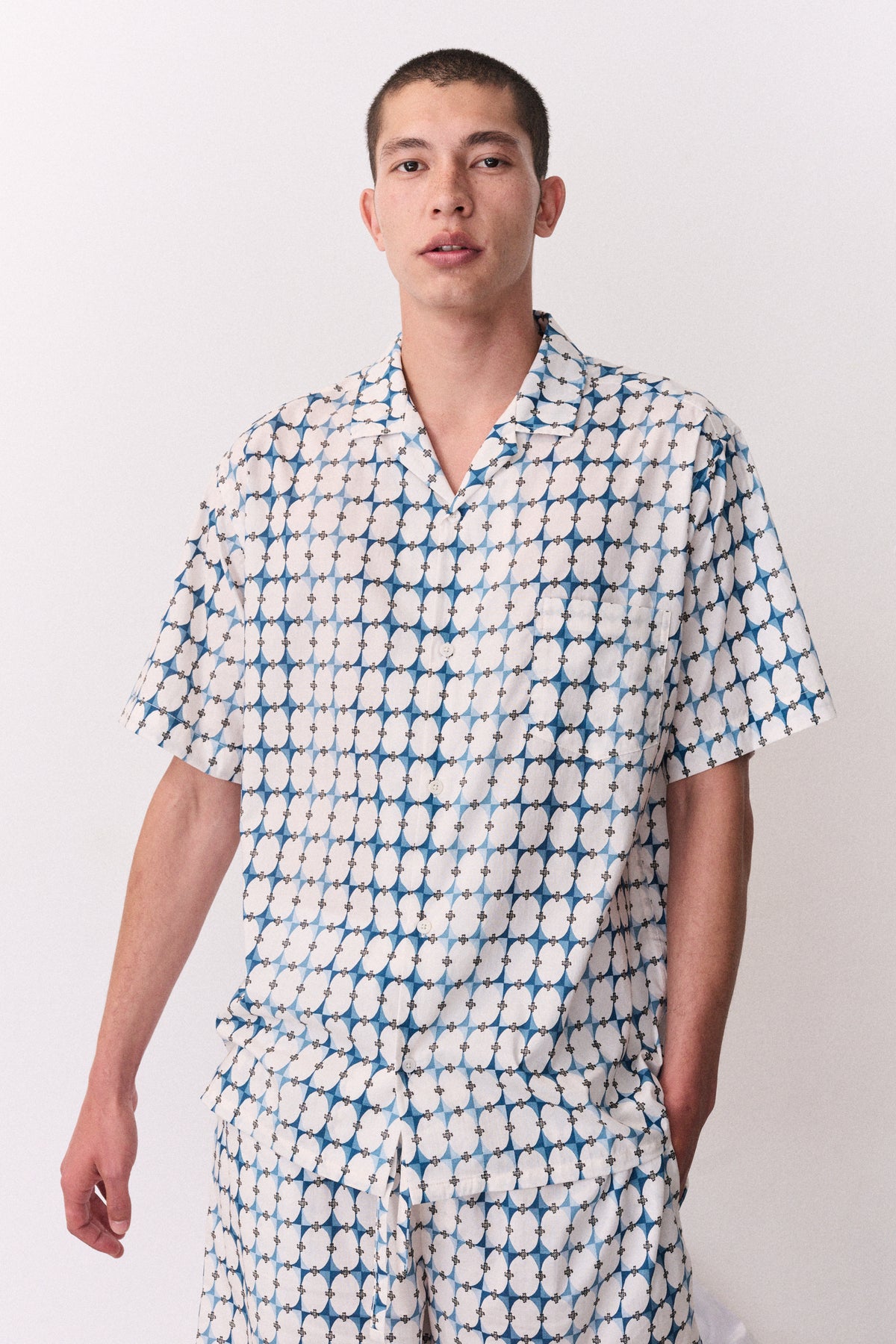 Mens Cuban Set The Geo Blue